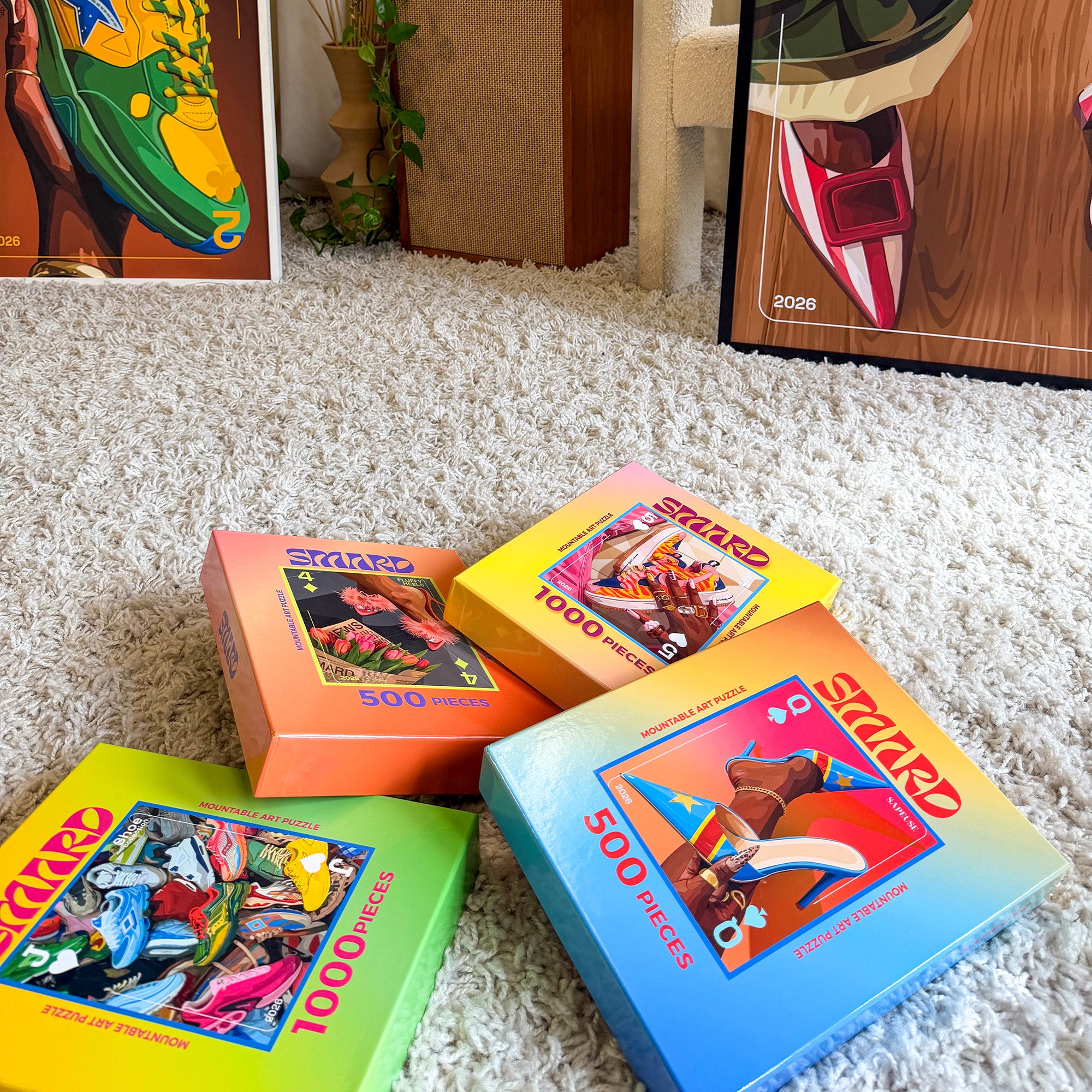 Samba Step Puzzle-wall art print featuring decorative artistic design suitable for living rooms, offices, and schools by SmardArt. Elevate your space with Black wall art that speaks to culture, identity, and creativity. At Smard, we celebrate artistry made with melanin, bringing powerful and inspiring designs to life.
