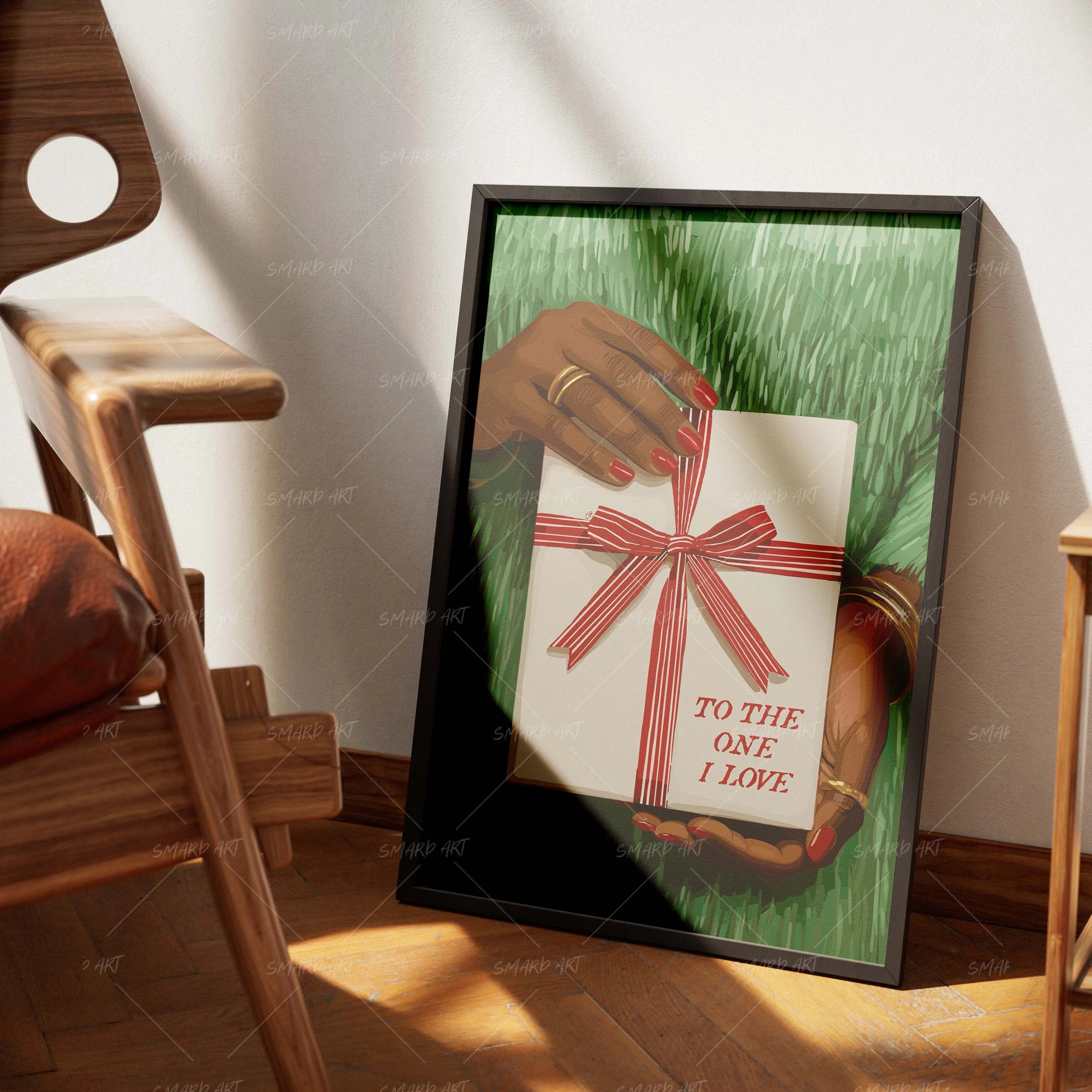 For You With Love-wall art print featuring decorative artistic design suitable for living rooms, offices, and schools by SmardArt. Elevate your space with Black wall art that speaks to culture, identity, and creativity. At Smard, we celebrate artistry made with melanin, bringing powerful and inspiring designs to life.