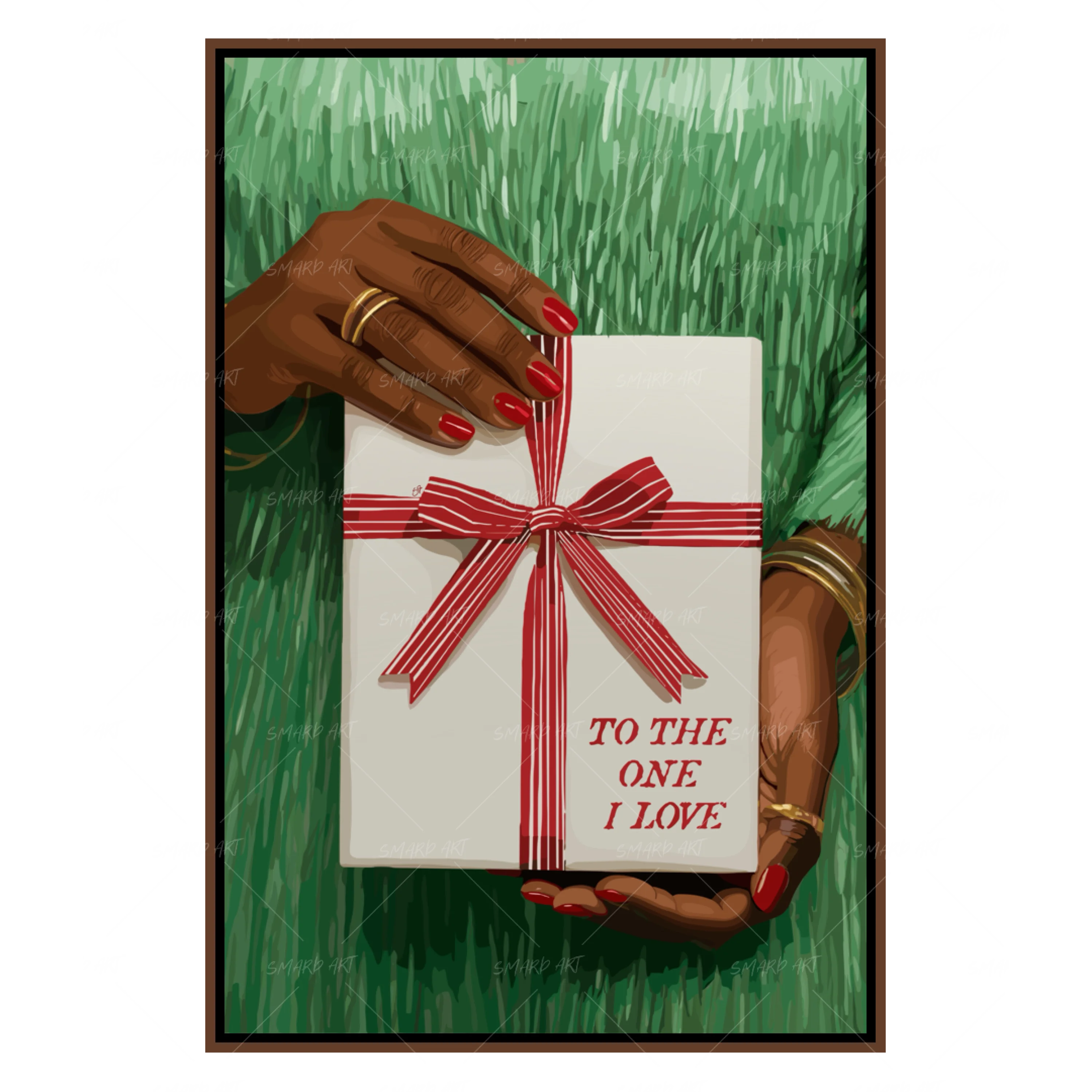 For You With Love-wall art print featuring decorative artistic design suitable for living rooms, offices, and schools by SmardArt. Elevate your space with Black wall art that speaks to culture, identity, and creativity. At Smard, we celebrate artistry made with melanin, bringing powerful and inspiring designs to life.