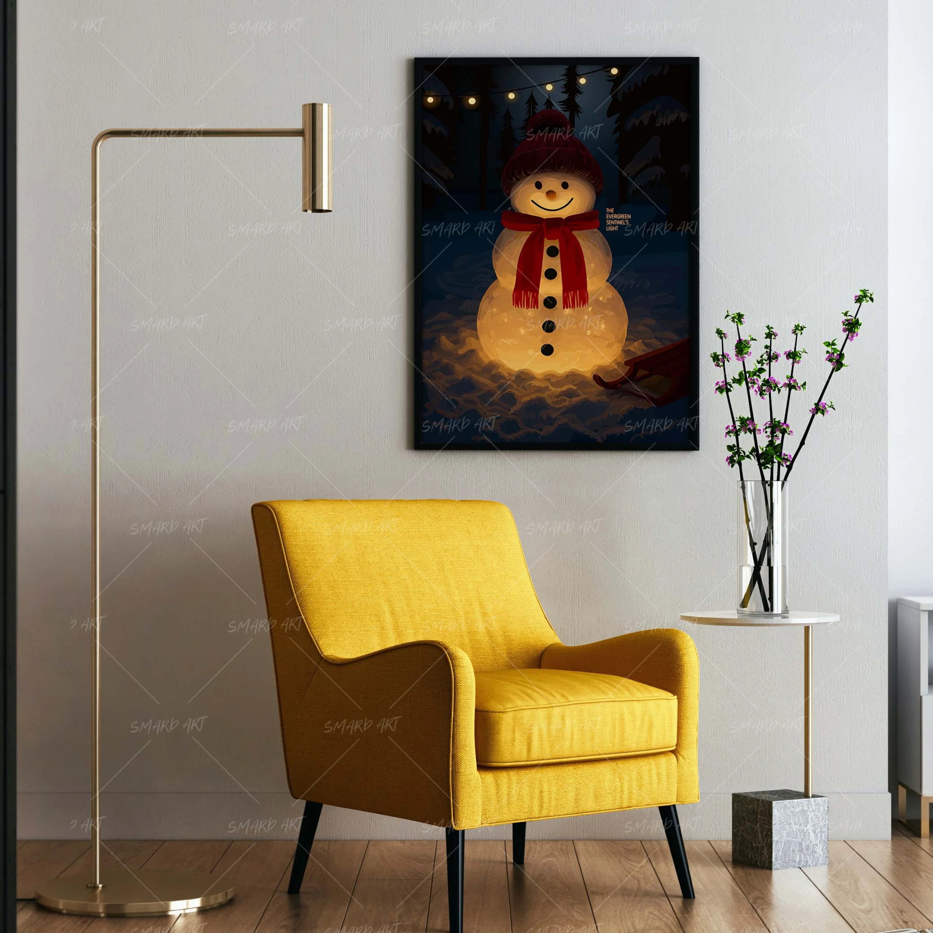 Frosted Friend-wall art print featuring decorative artistic design suitable for living rooms, offices, and schools by SmardArt. Elevate your space with Black wall art that speaks to culture, identity, and creativity. At Smard, we celebrate artistry made with melanin, bringing powerful and inspiring designs to life.