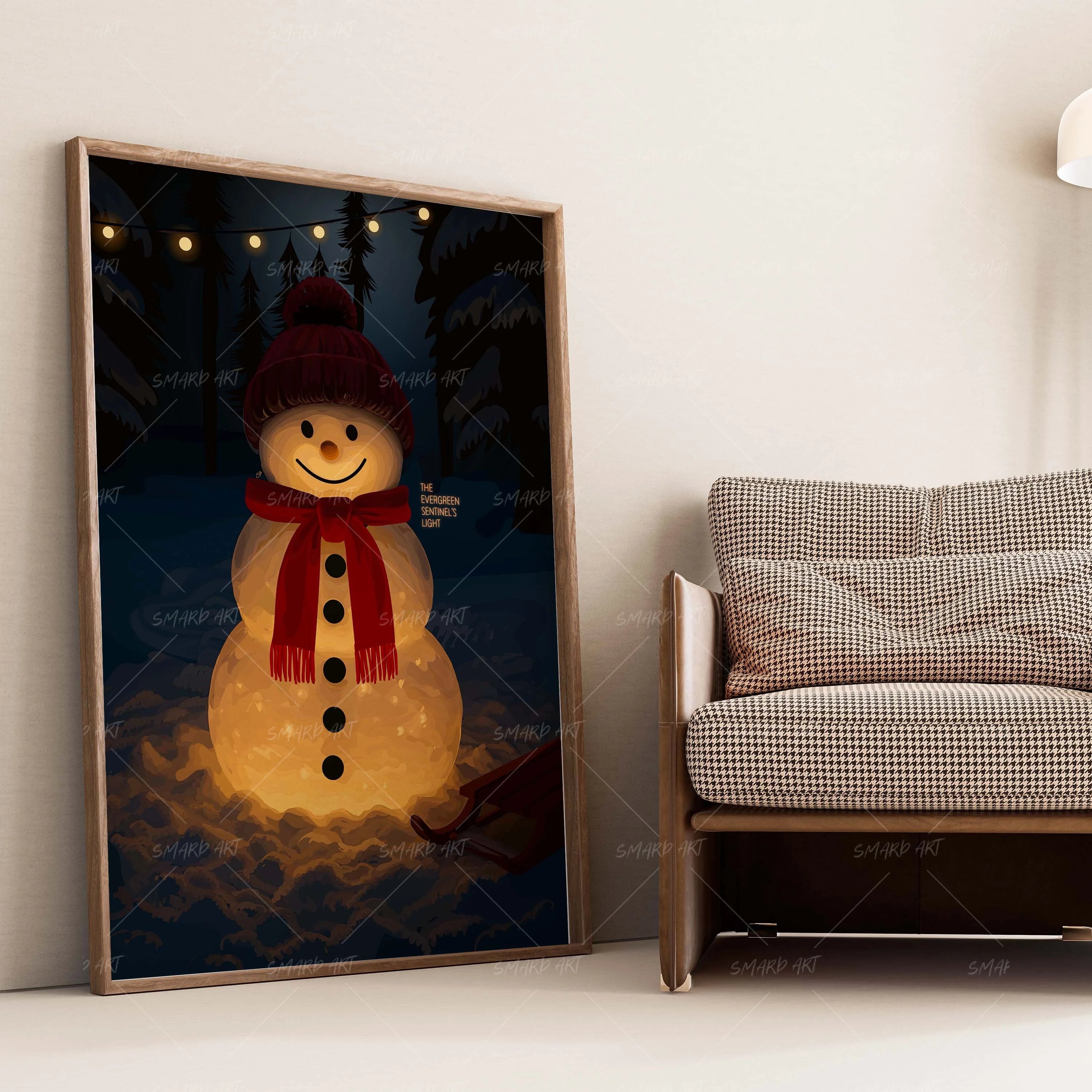 Frosted Friend-wall art print featuring decorative artistic design suitable for living rooms, offices, and schools by SmardArt. Elevate your space with Black wall art that speaks to culture, identity, and creativity. At Smard, we celebrate artistry made with melanin, bringing powerful and inspiring designs to life.