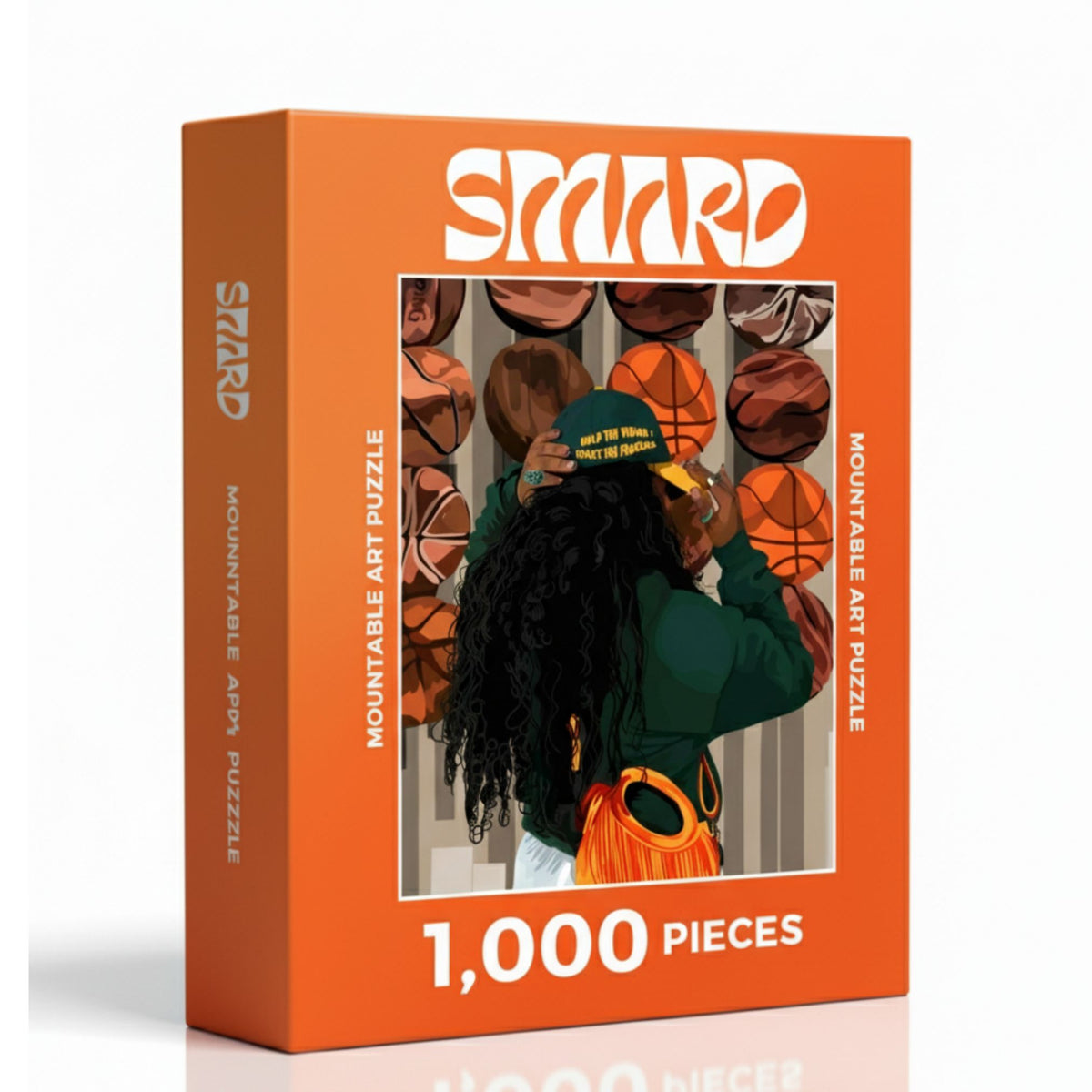 Fashion & Basketball II Puzzle I-wall art print featuring decorative artistic design suitable for living rooms, offices, and schools by SmardArt. Elevate your space with Black wall art that speaks to culture, identity, and creativity. At Smard, we celebrate artistry made with melanin, bringing powerful and inspiring designs to life.