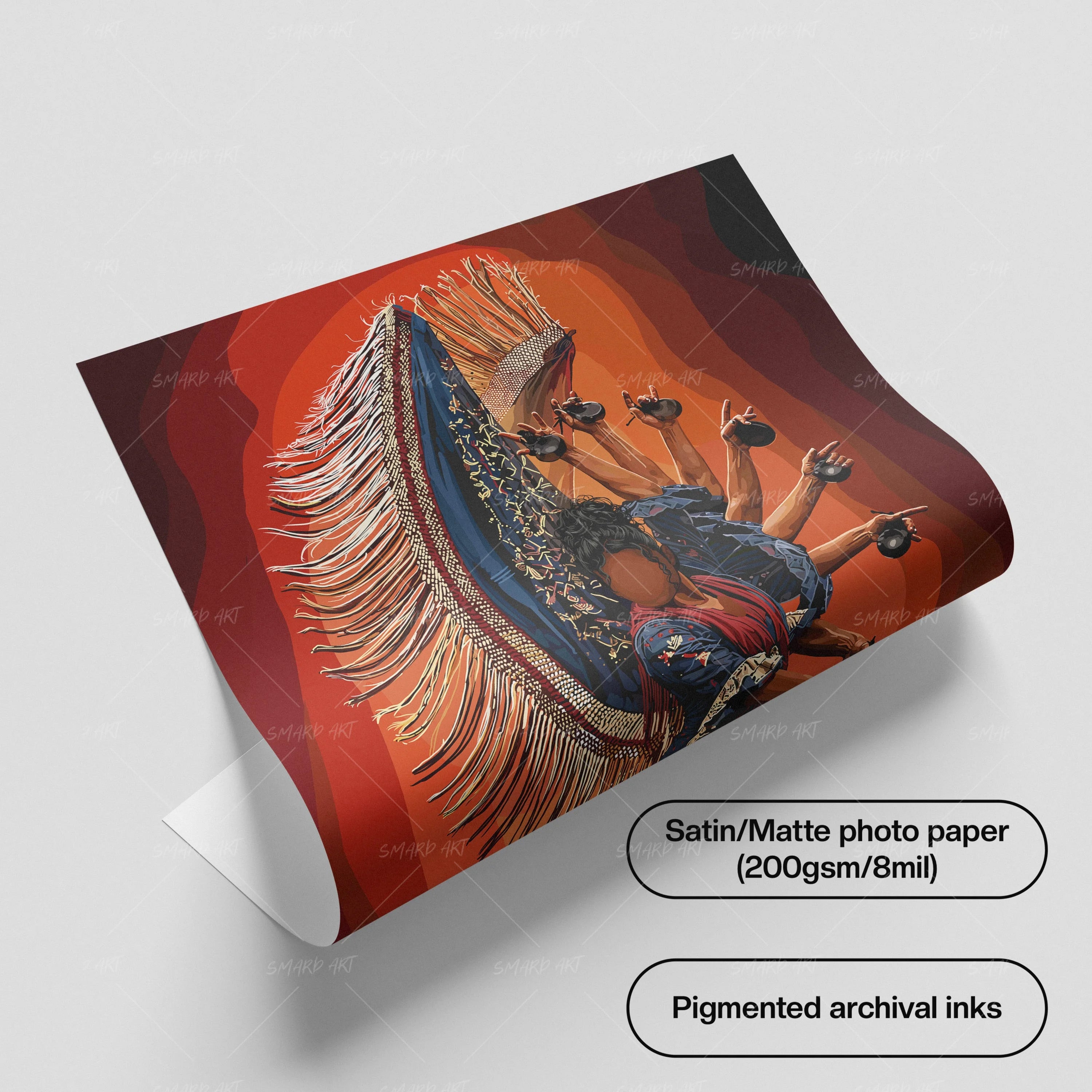 Fierce in Form-wall art print featuring decorative artistic design suitable for living rooms, offices, and schools by SmardArt. Elevate your space with Black wall art that speaks to culture, identity, and creativity. At Smard, we celebrate artistry made with melanin, bringing powerful and inspiring designs to life.