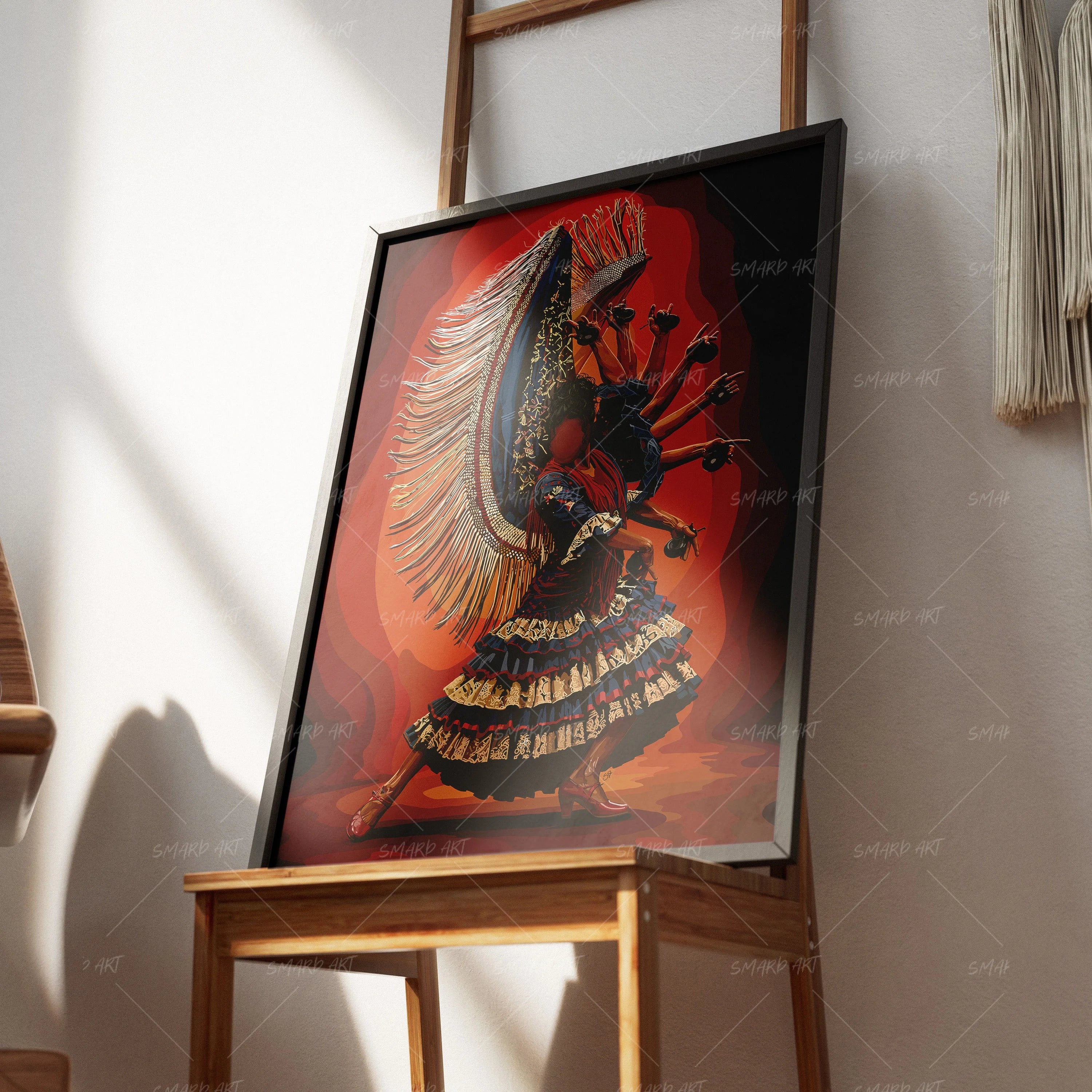 Fierce in Form-wall art print featuring decorative artistic design suitable for living rooms, offices, and schools by SmardArt. Elevate your space with Black wall art that speaks to culture, identity, and creativity. At Smard, we celebrate artistry made with melanin, bringing powerful and inspiring designs to life.