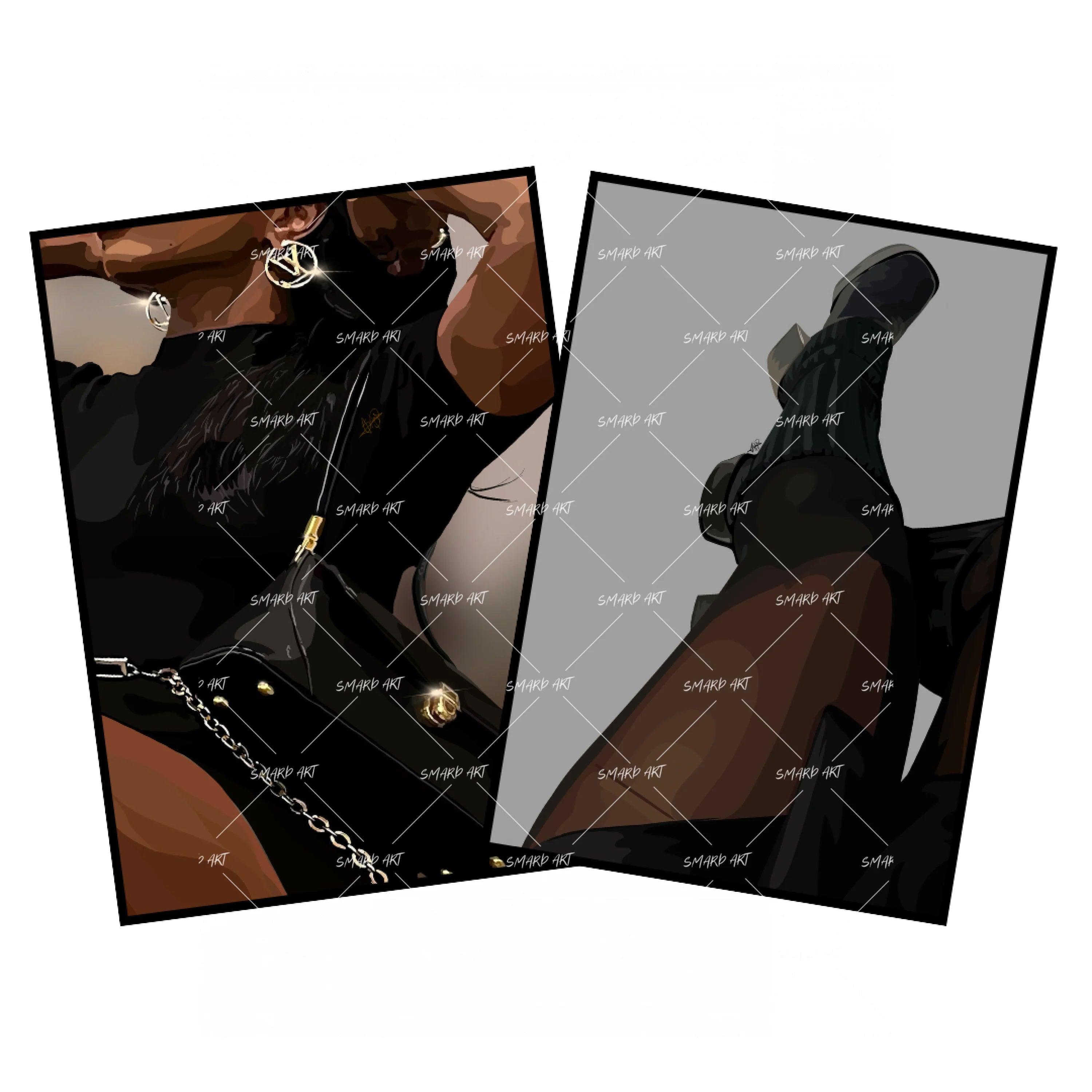 Art Print Bundle : Glam + Bratz Boots