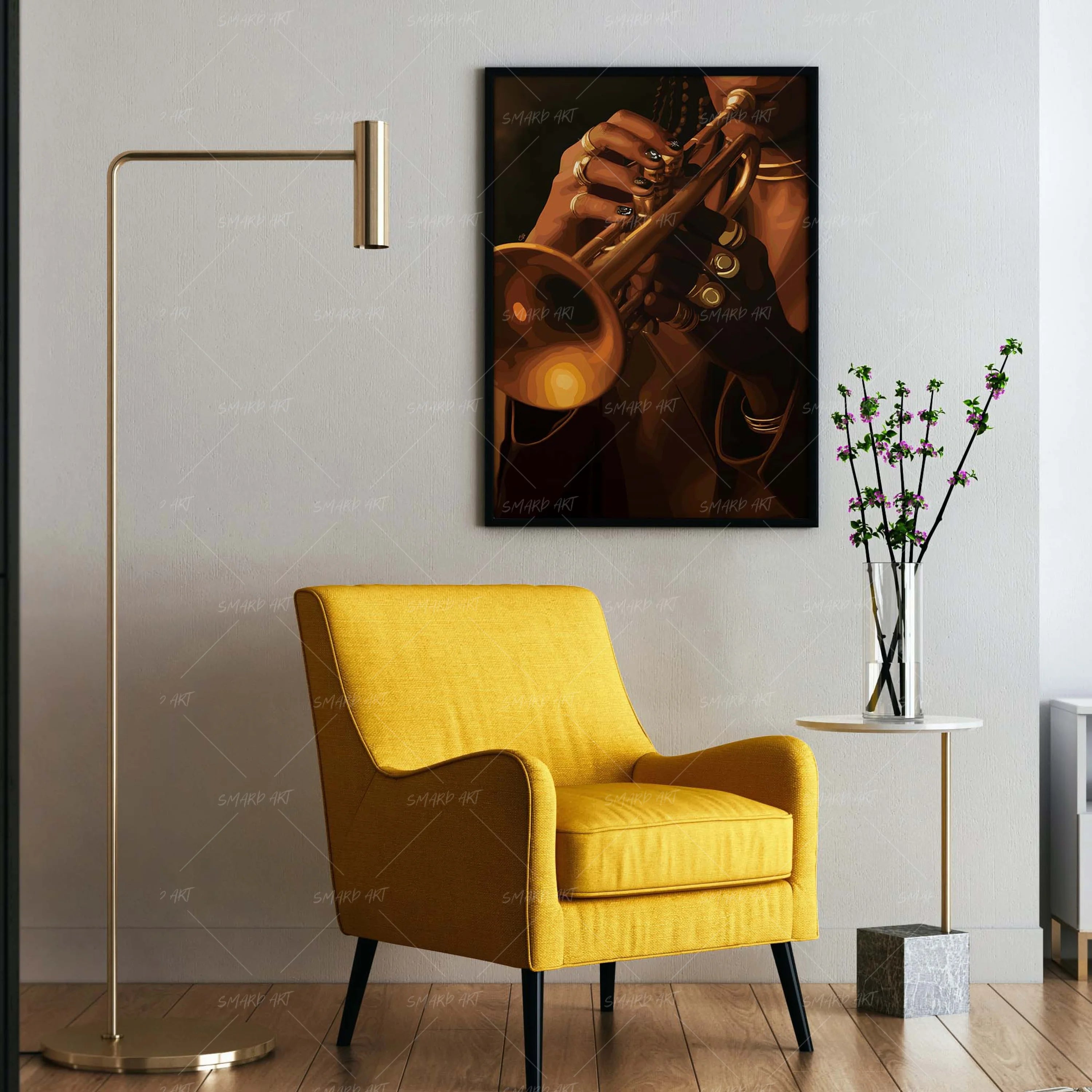 Golden Burst-wall art print featuring decorative artistic design suitable for living rooms, offices, and schools by SmardArt. Elevate your space with Black wall art that speaks to culture, identity, and creativity. At Smard, we celebrate artistry made with melanin, bringing powerful and inspiring designs to life.
