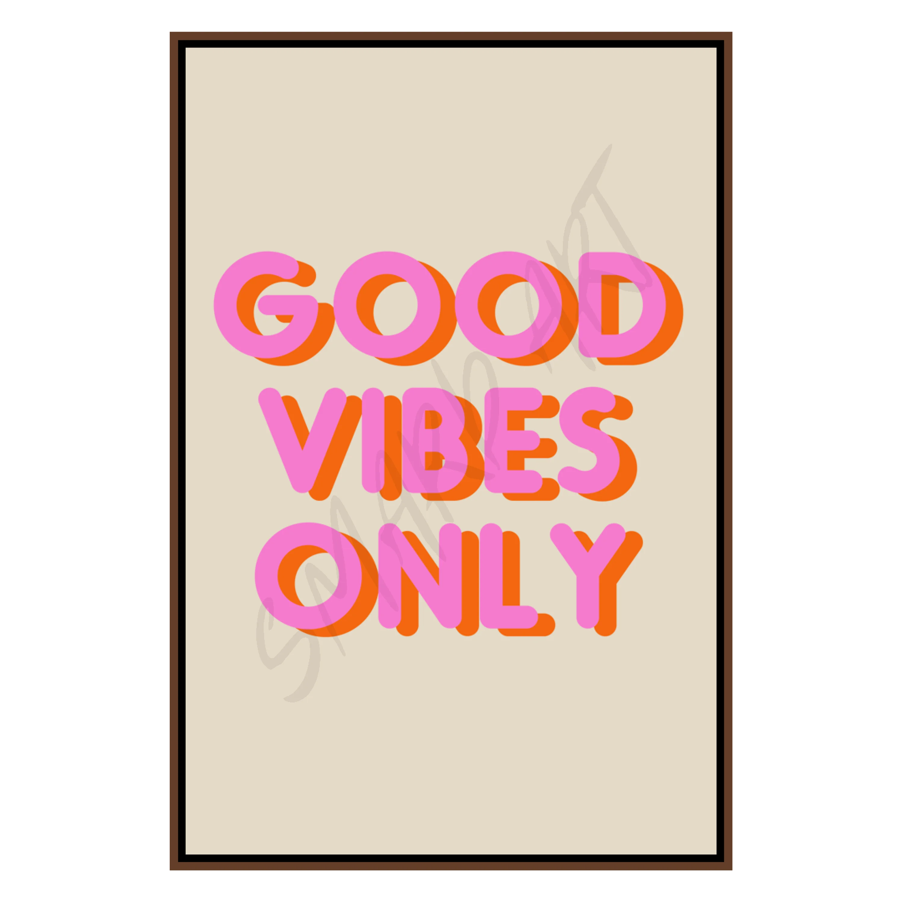 Good Vibes Only (Smard X Anaya) Wall Art