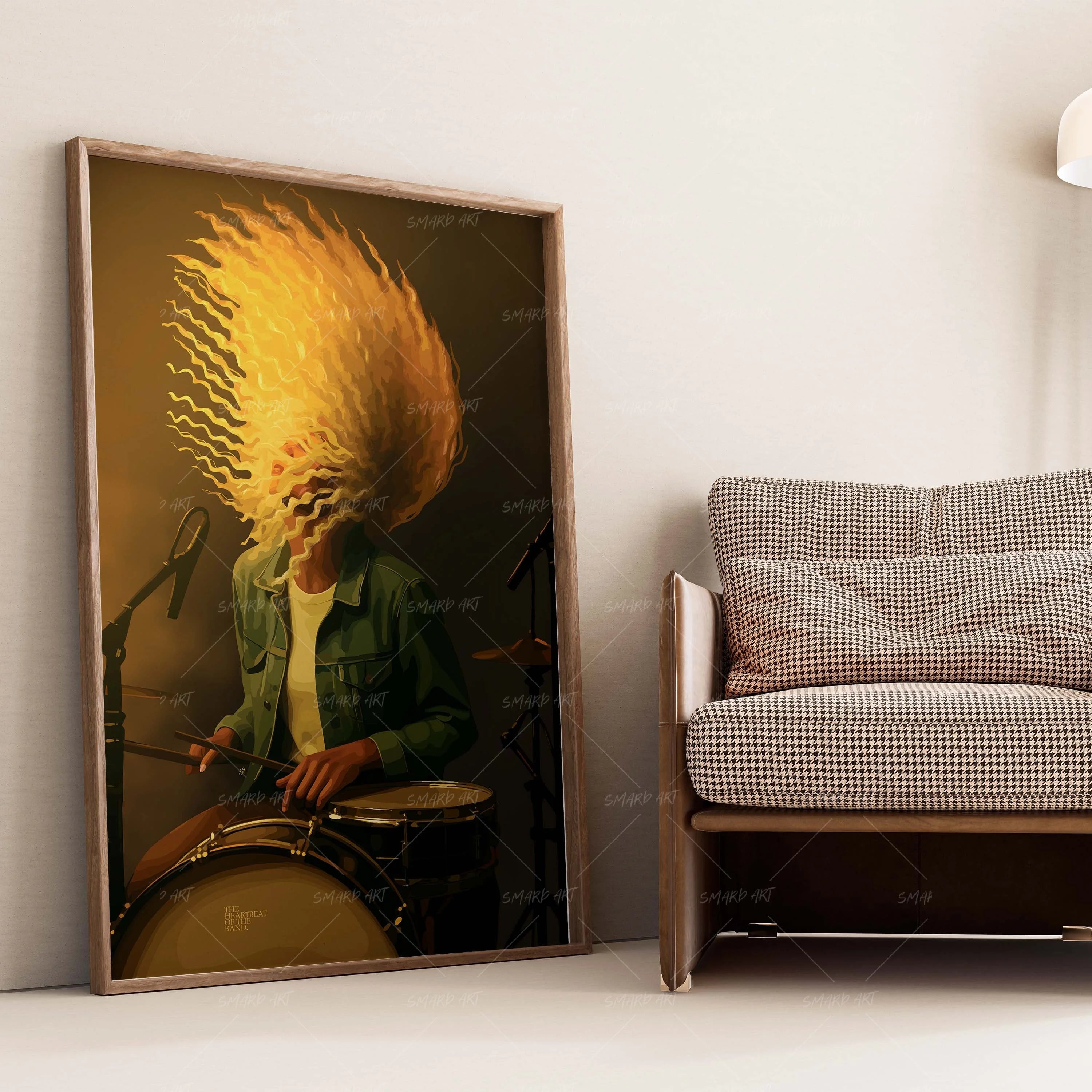 Hands In Motion-wall art print featuring decorative artistic design suitable for living rooms, offices, and schools by SmardArt. Elevate your space with Black wall art that speaks to culture, identity, and creativity. At Smard, we celebrate artistry made with melanin, bringing powerful and inspiring designs to life.