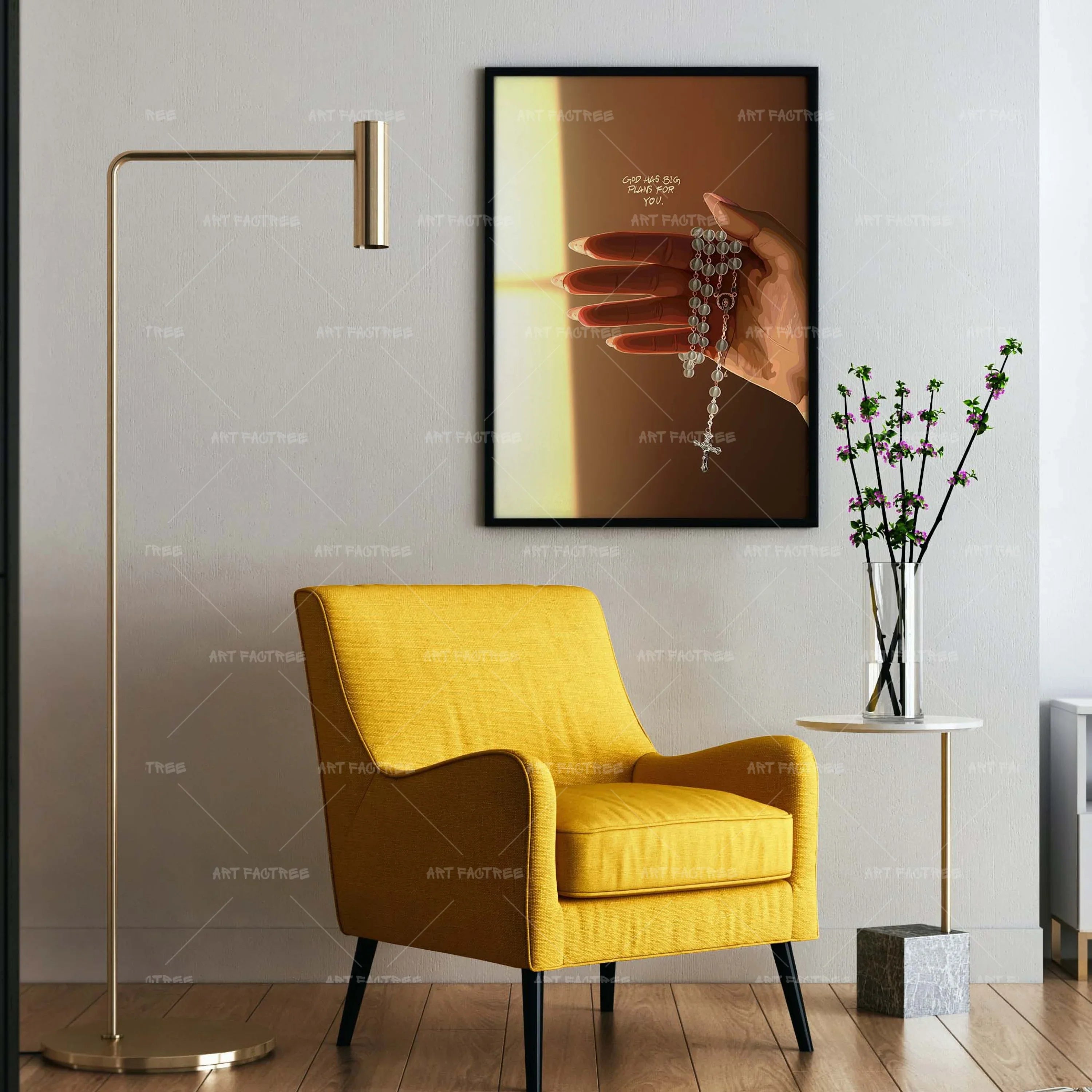 Hands Of Devotion (Smard X Anaya)-wall art print featuring decorative artistic design suitable for living rooms, offices, and schools by SmardArt. Elevate your space with Black wall art that speaks to culture, identity, and creativity. At Smard, we celebrate artistry made with melanin, bringing powerful and inspiring designs to life.