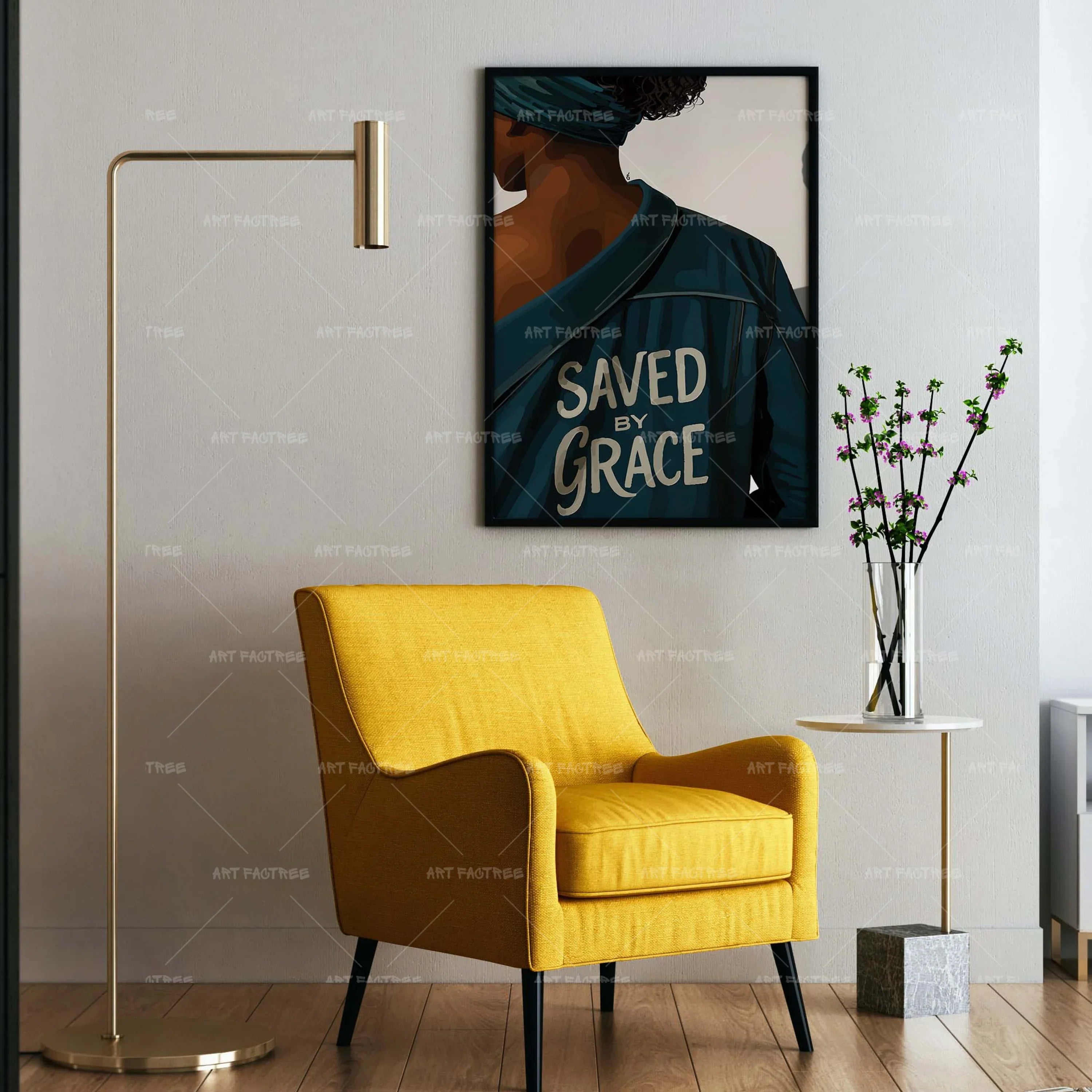Headwrap & Grace (Smard X Anaya)-wall art print featuring decorative artistic design suitable for living rooms, offices, and schools by SmardArt. Elevate your space with Black wall art that speaks to culture, identity, and creativity. At Smard, we celebrate artistry made with melanin, bringing powerful and inspiring designs to life.