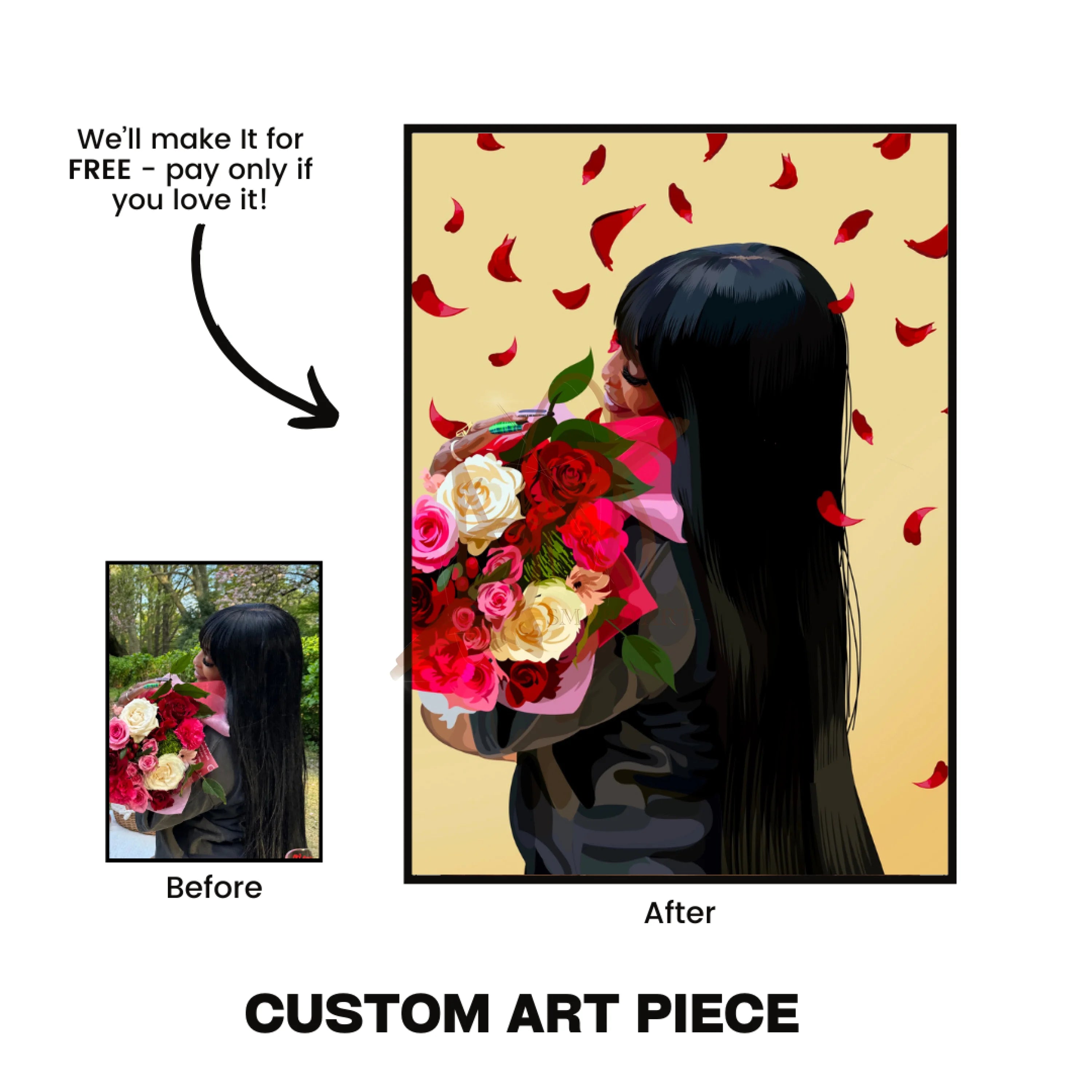 Reserve Your Custom Art Piece (Pay Only If You Love It)