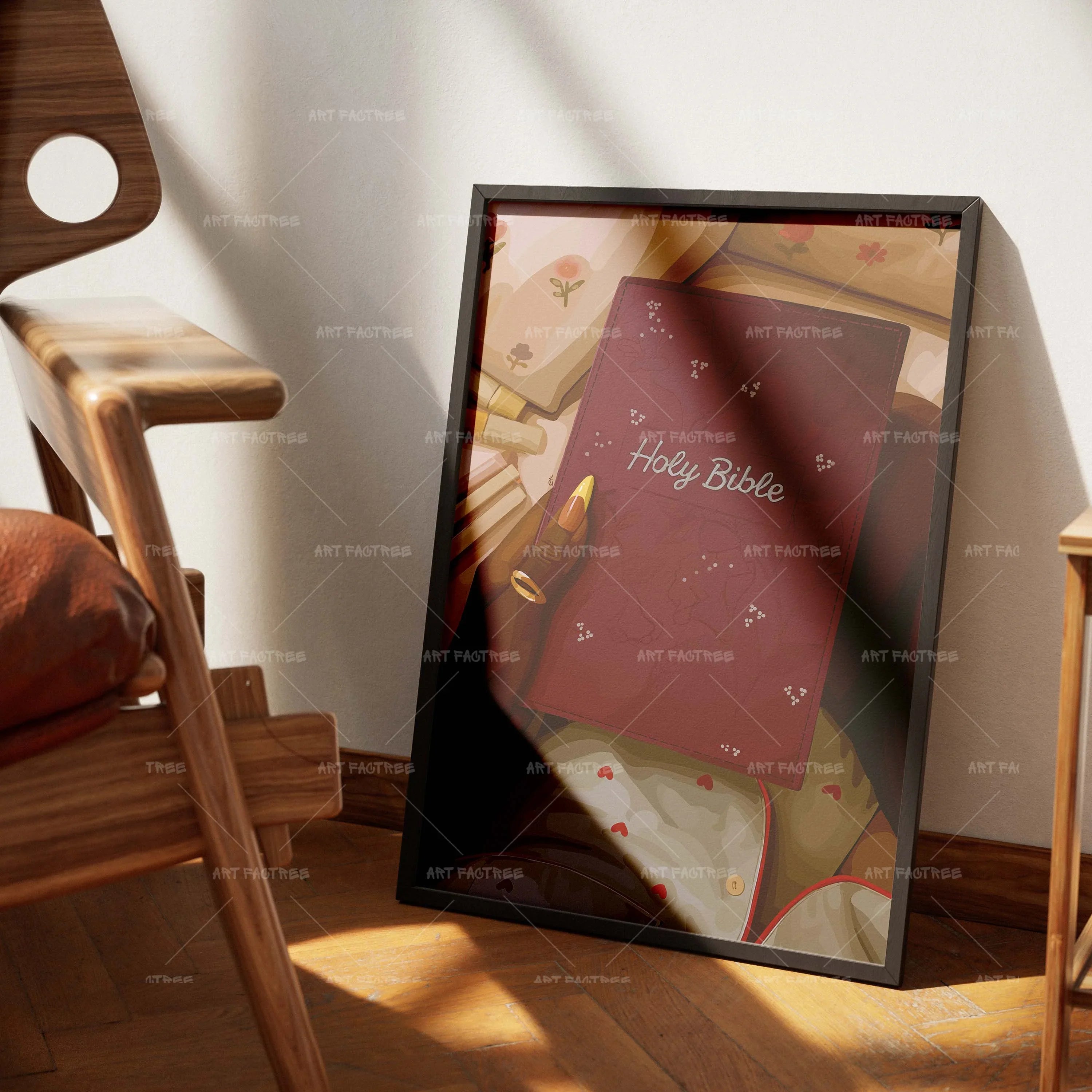 His Word (Smard X Anaya)-wall art print featuring decorative artistic design suitable for living rooms, offices, and schools by SmardArt. Elevate your space with Black wall art that speaks to culture, identity, and creativity. At Smard, we celebrate artistry made with melanin, bringing powerful and inspiring designs to life.