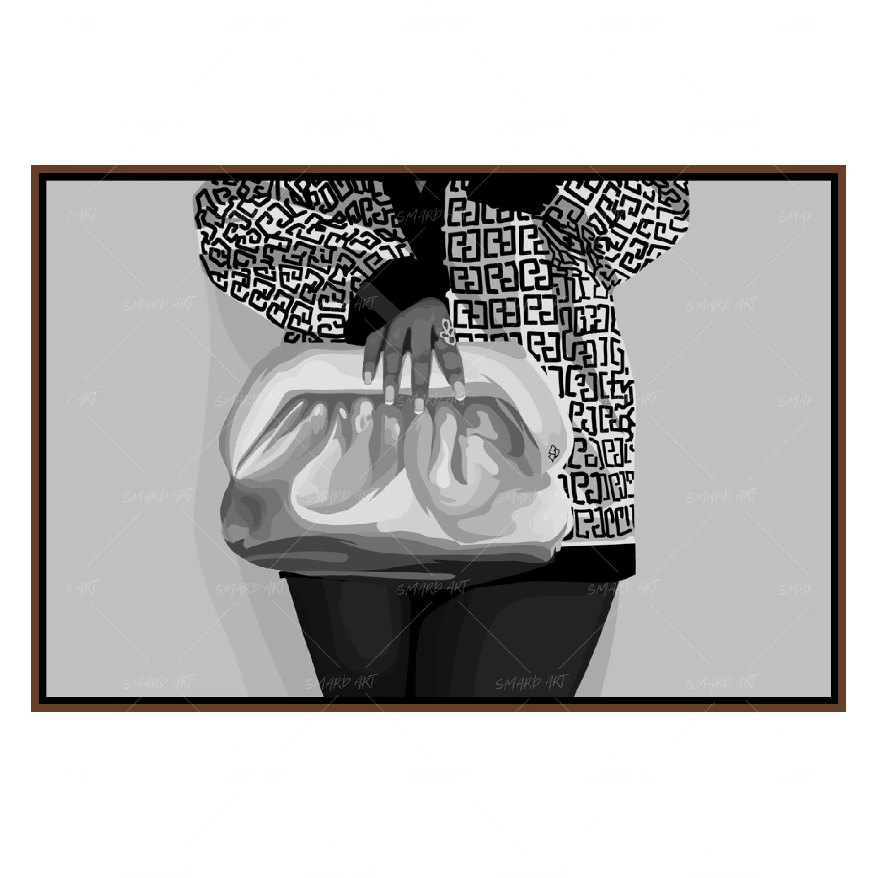 Hold My Purse B&W-Smard