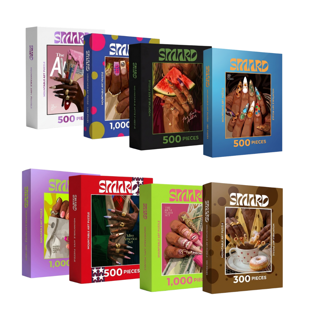 8 Pack Puzzle Bundle: Happy Nails + Miss America + The Rich Mami + The Cocoa Set + The Artiiist Set + Mani Cure + The Fruit Addict + Did My Nails