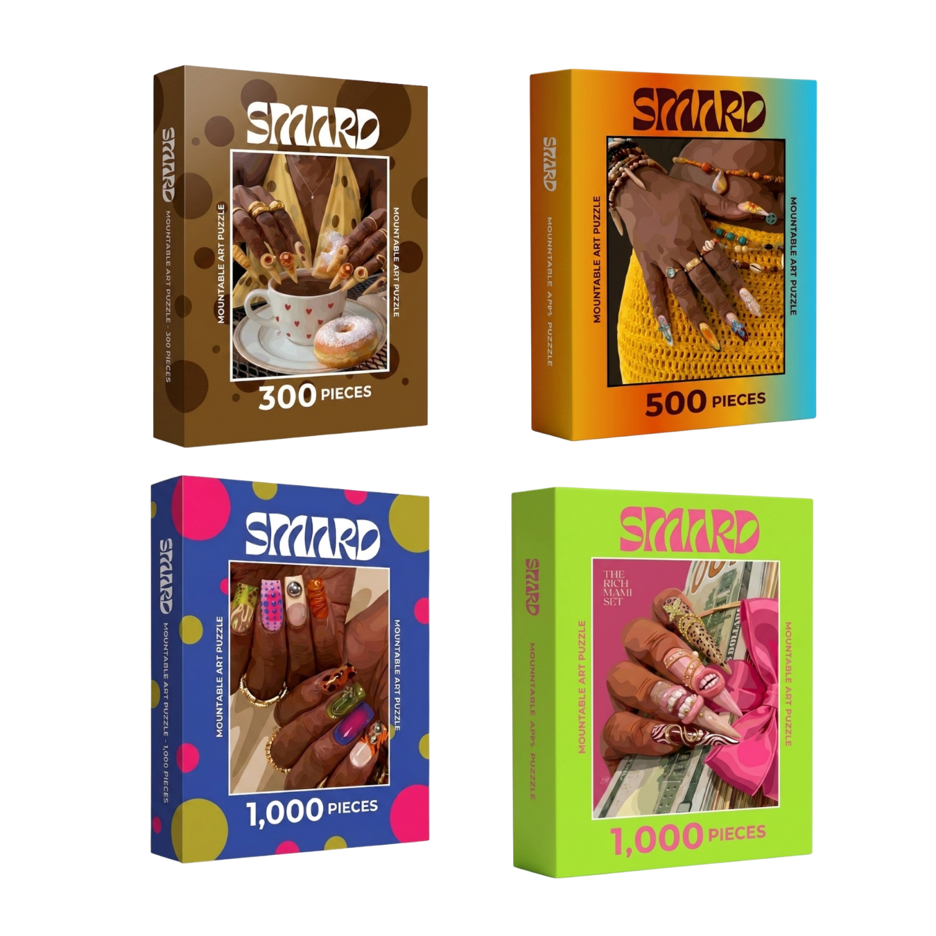 4 Pack Puzzle Bundle: The Cocoa Cup + The Island Gyal Set + Mani cure + The Rich Mami Set