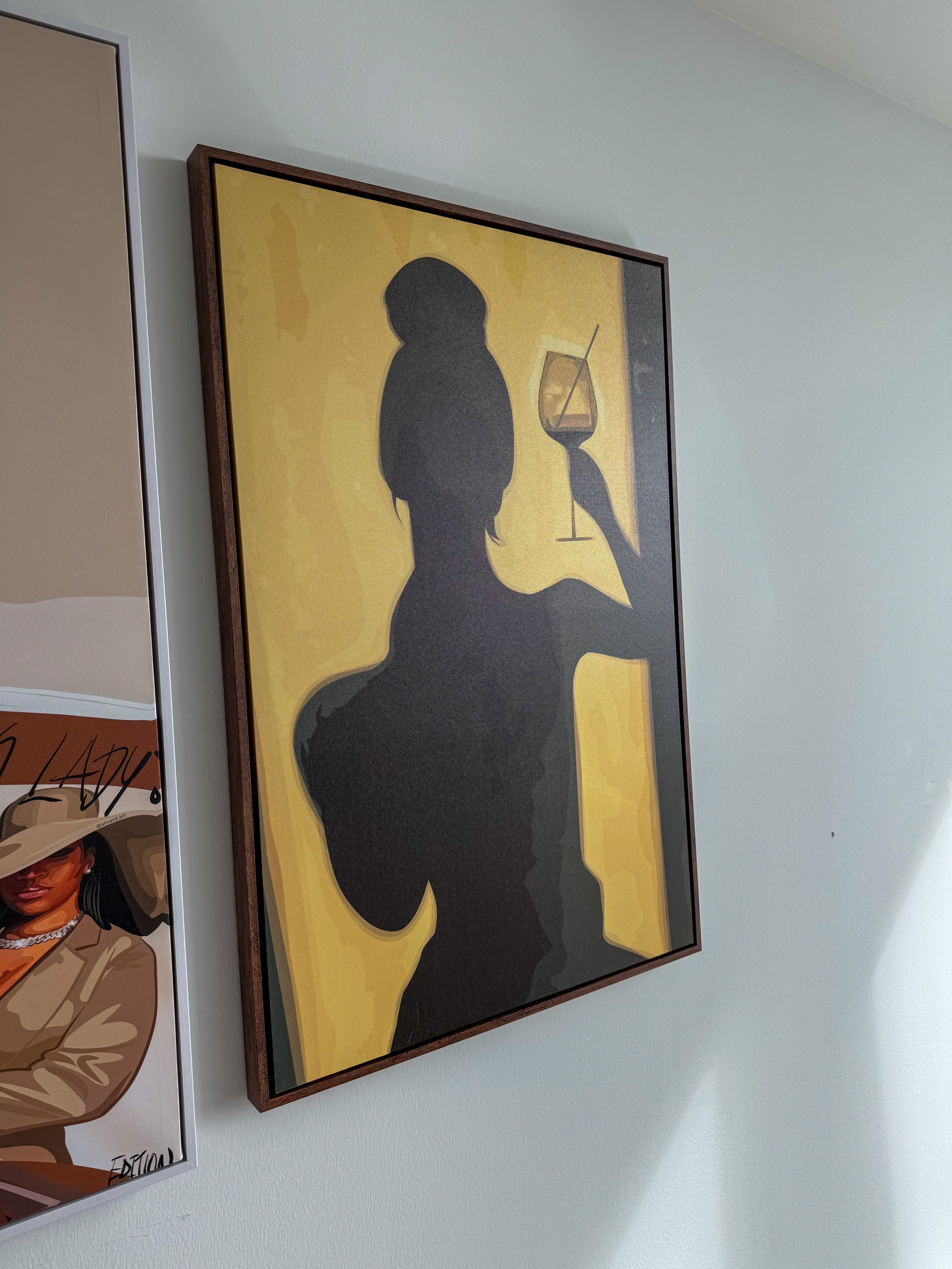 Shadows Framed Canvas