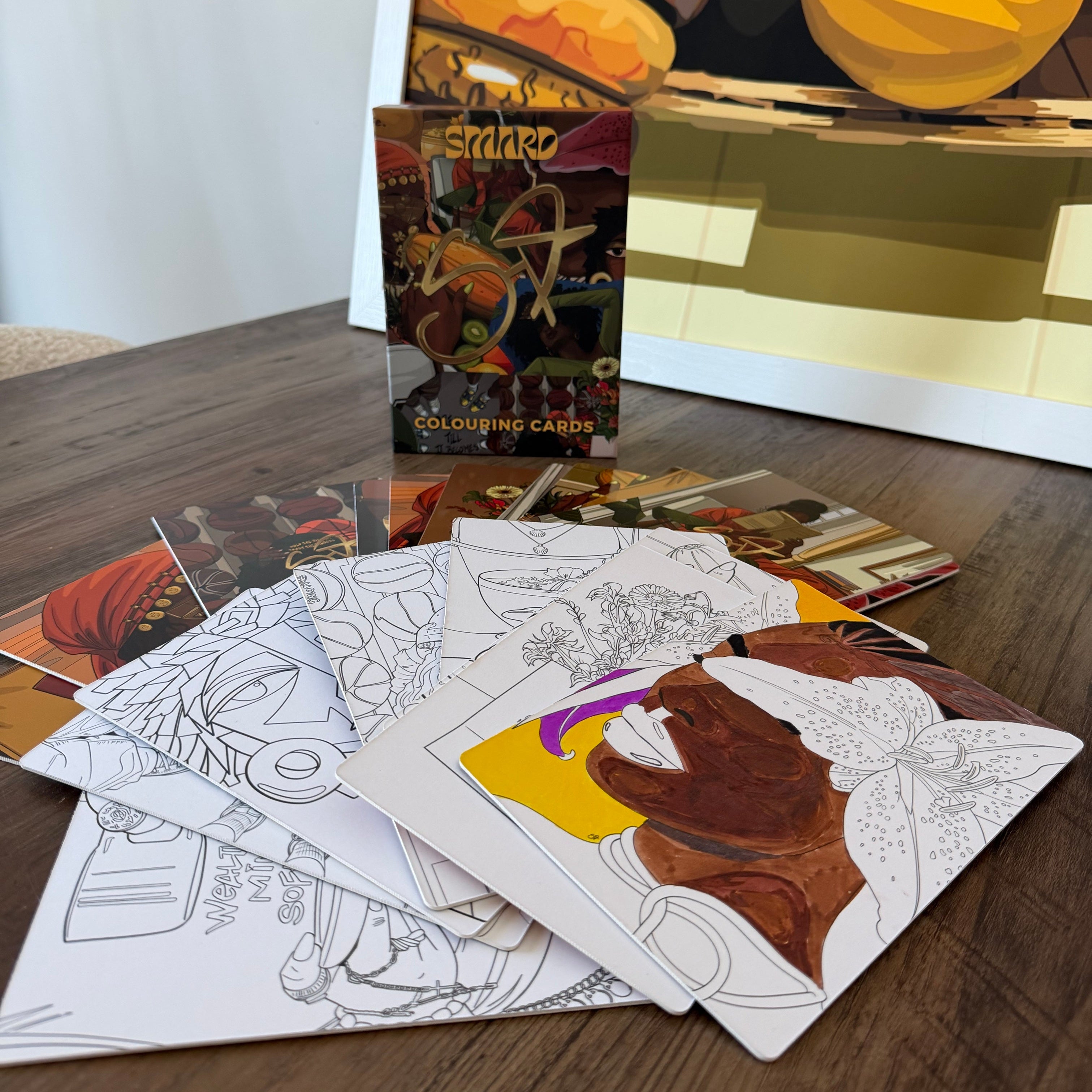 Colouring Cards - Pack of 10