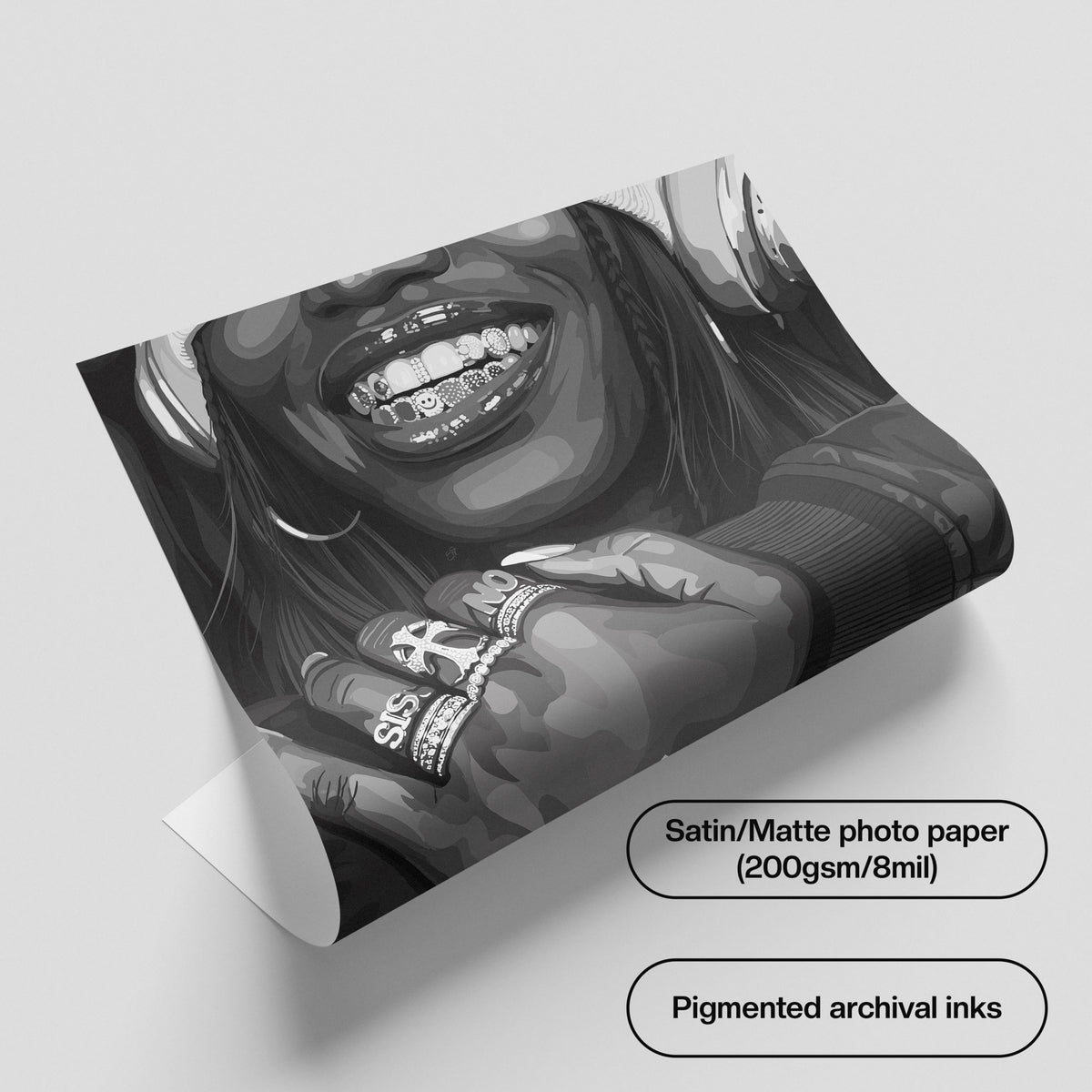 Loverz Grillz (B/W)