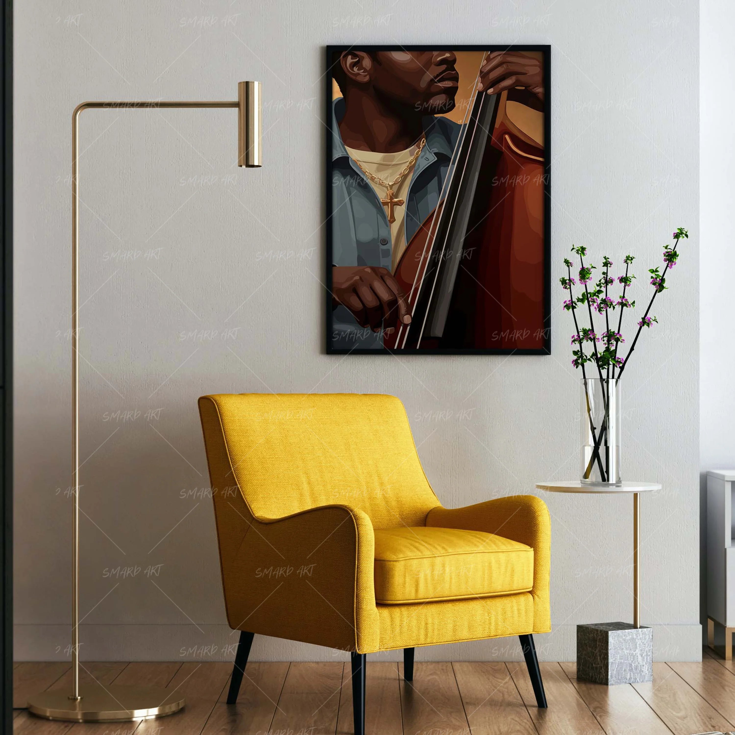Low & True-wall art print featuring decorative artistic design suitable for living rooms, offices, and schools by SmardArt. Elevate your space with Black wall art that speaks to culture, identity, and creativity. At Smard, we celebrate artistry made with melanin, bringing powerful and inspiring designs to life.