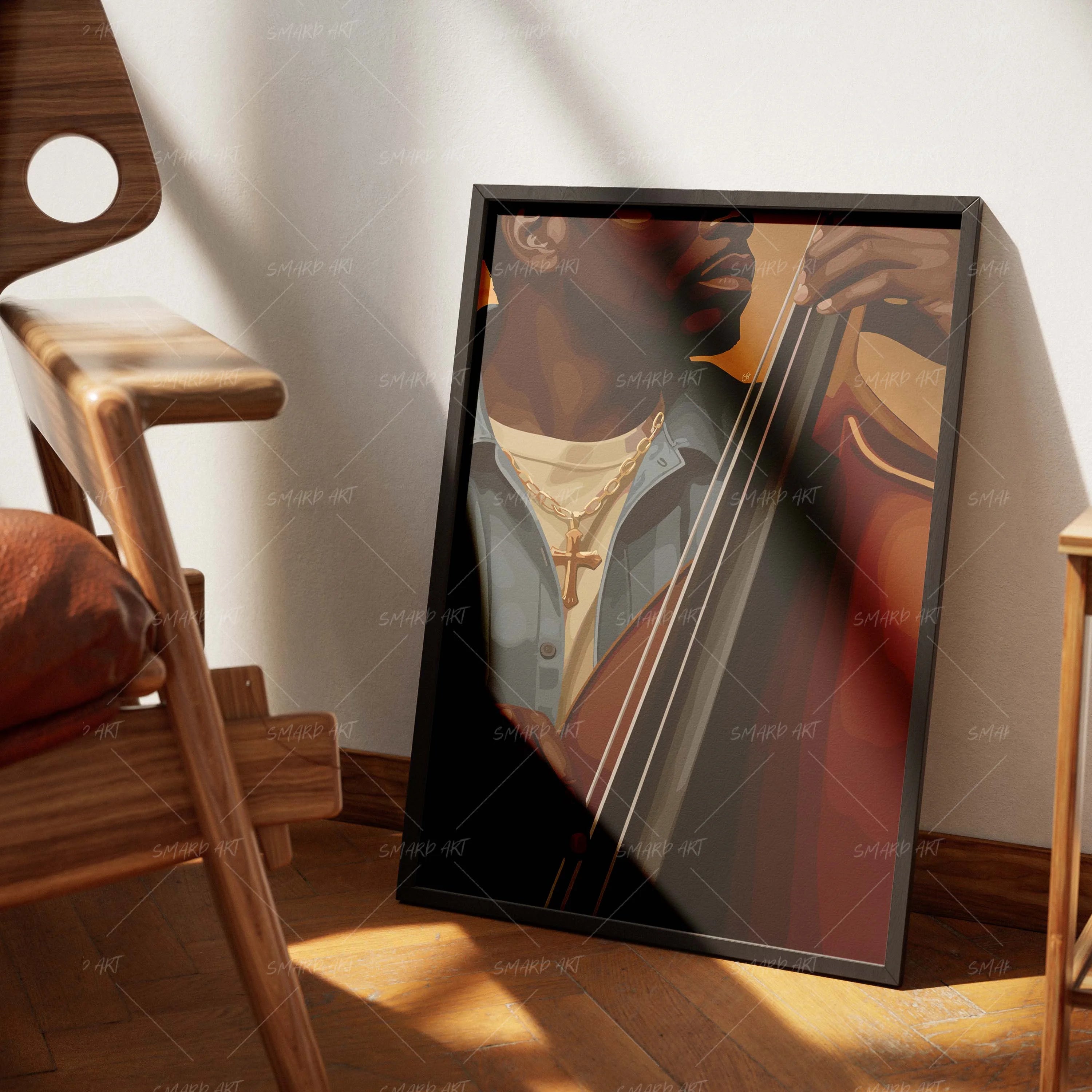 Low & True-wall art print featuring decorative artistic design suitable for living rooms, offices, and schools by SmardArt. Elevate your space with Black wall art that speaks to culture, identity, and creativity. At Smard, we celebrate artistry made with melanin, bringing powerful and inspiring designs to life.