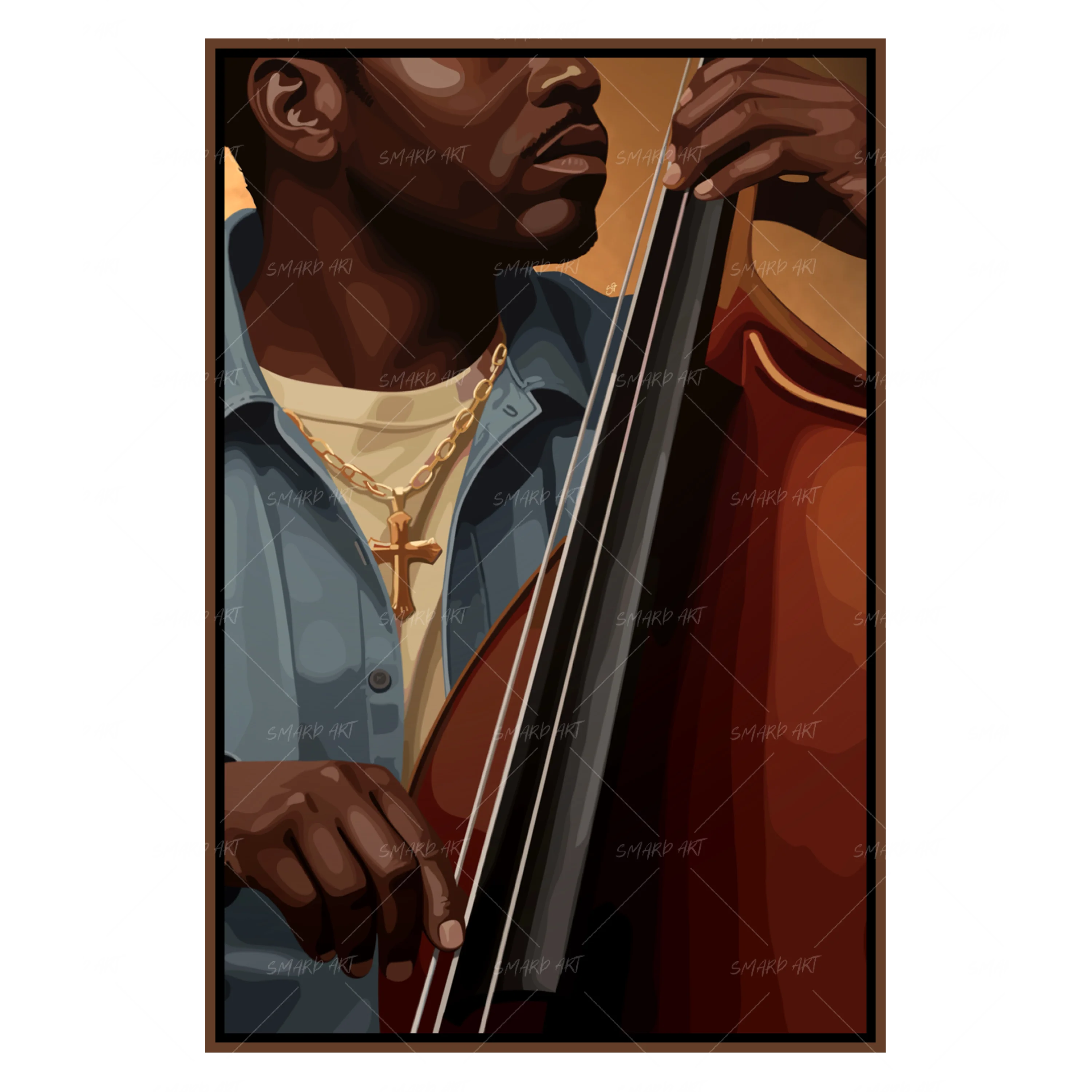 Low & True-wall art print featuring decorative artistic design suitable for living rooms, offices, and schools by SmardArt. Elevate your space with Black wall art that speaks to culture, identity, and creativity. At Smard, we celebrate artistry made with melanin, bringing powerful and inspiring designs to life.