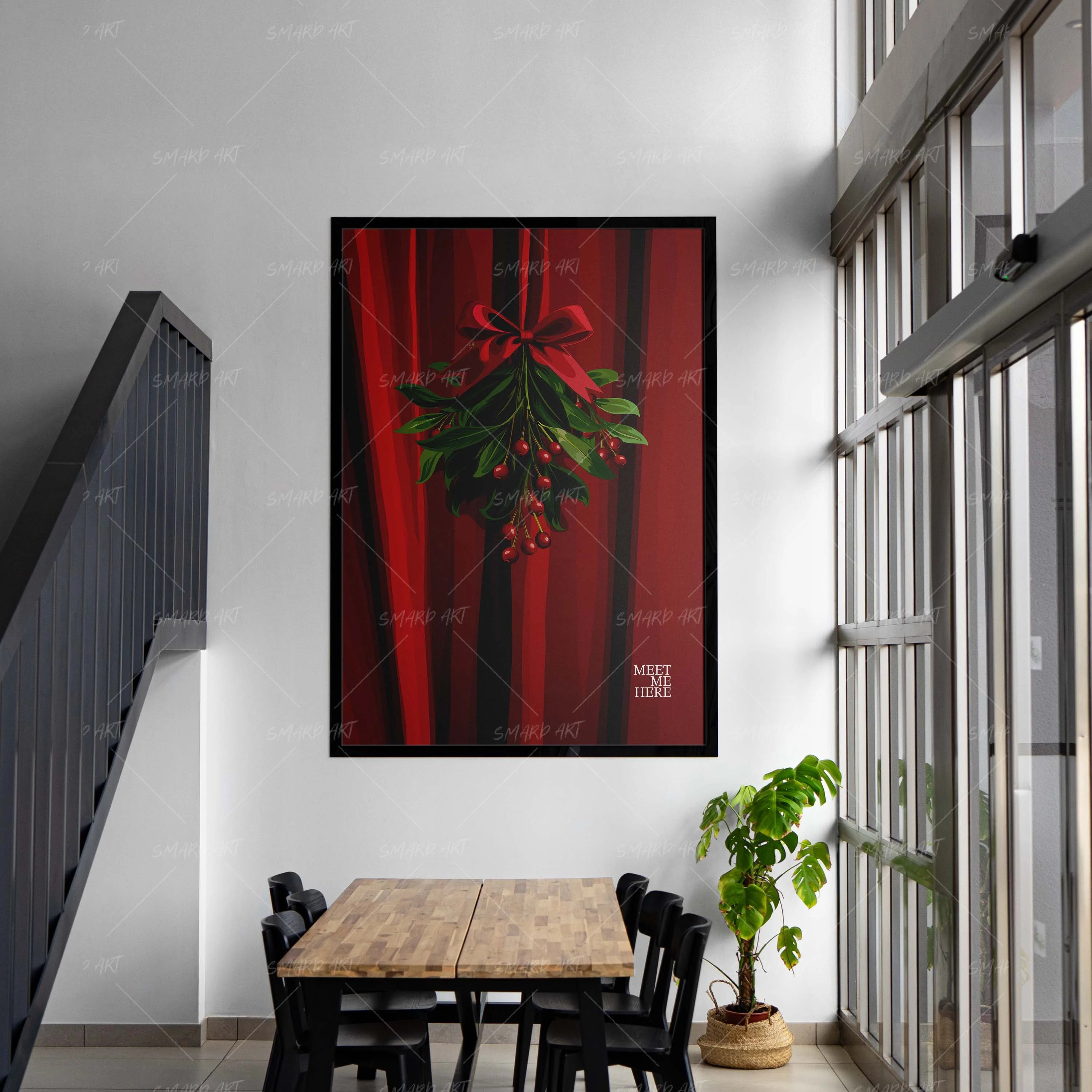 Mistle Love-wall art print featuring decorative artistic design suitable for living rooms, offices, and schools by SmardArt. Elevate your space with Black wall art that speaks to culture, identity, and creativity. At Smard, we celebrate artistry made with melanin, bringing powerful and inspiring designs to life.