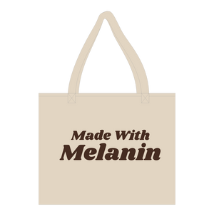 Made With Melanin - Cream Tote Bag