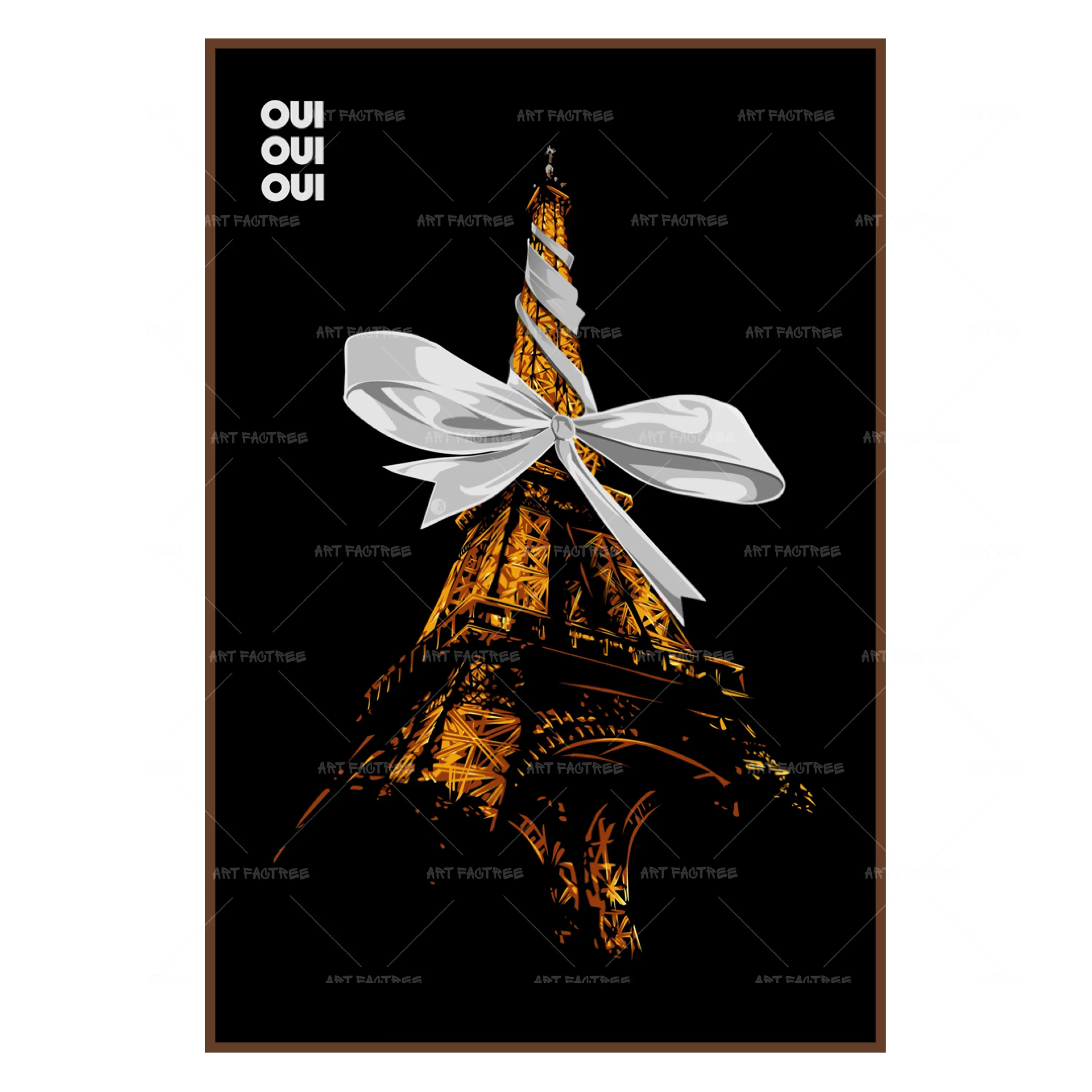 Oui Oui Oui (Smard X Anaya)-wall art print featuring decorative artistic design suitable for living rooms, offices, and schools by SmardArt. Elevate your space with Black wall art that speaks to culture, identity, and creativity. At Smard, we celebrate artistry made with melanin, bringing powerful and inspiring designs to life.