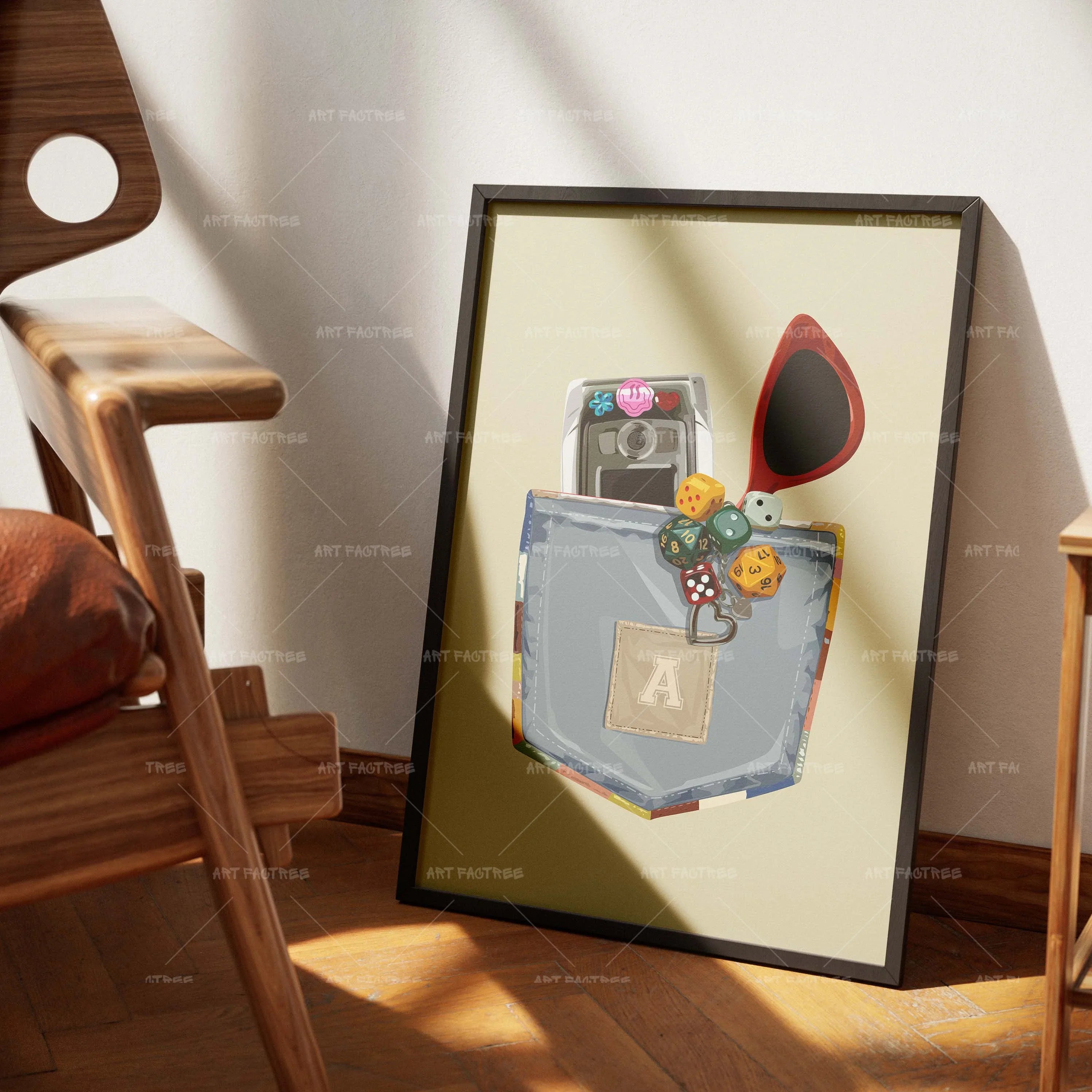 Pocket Set (Smard X Anaya)-wall art print featuring decorative artistic design suitable for living rooms, offices, and schools by SmardArt. Elevate your space with Black wall art that speaks to culture, identity, and creativity. At Smard, we celebrate artistry made with melanin, bringing powerful and inspiring designs to life.