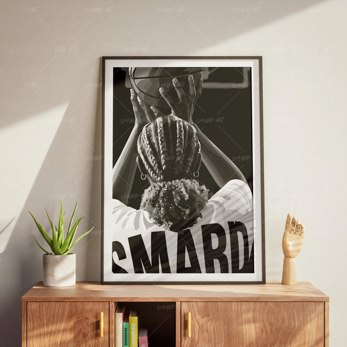 Point & Kill (B/W)-wall art print featuring decorative artistic design suitable for living rooms, offices, and schools by SmardArt. Elevate your space with Black wall art that speaks to culture, identity, and creativity. At Smard, we celebrate artistry made with melanin, bringing powerful and inspiring designs to life.