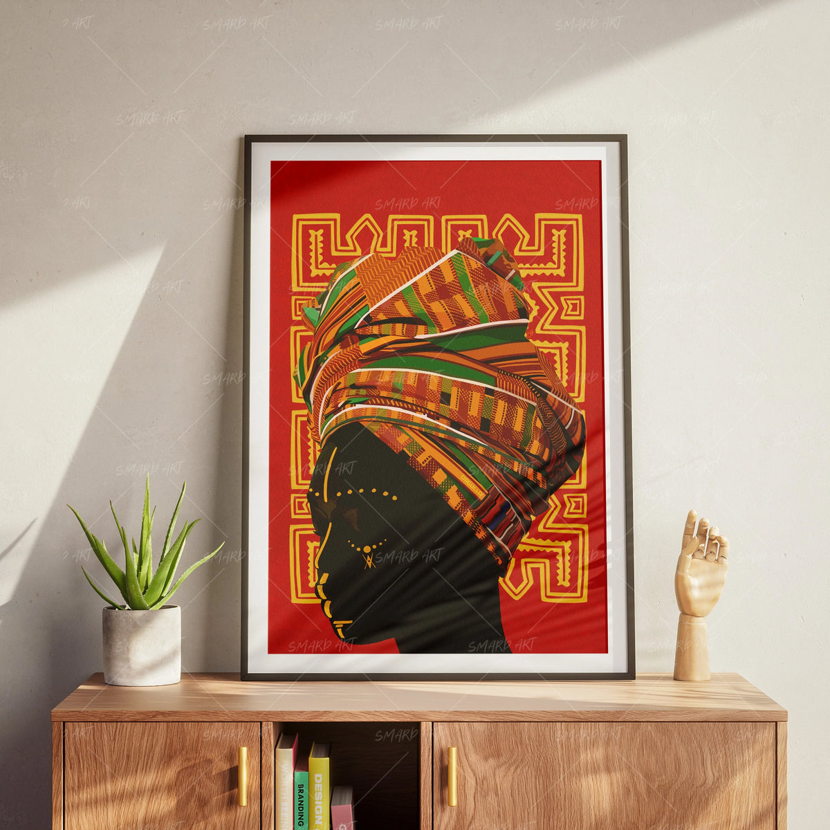 Pañuelo-wall art print featuring decorative artistic design suitable for living rooms, offices, and schools by SmardArt. Elevate your space with Black wall art that speaks to culture, identity, and creativity. At Smard, we celebrate artistry made with melanin, bringing powerful and inspiring designs to life.