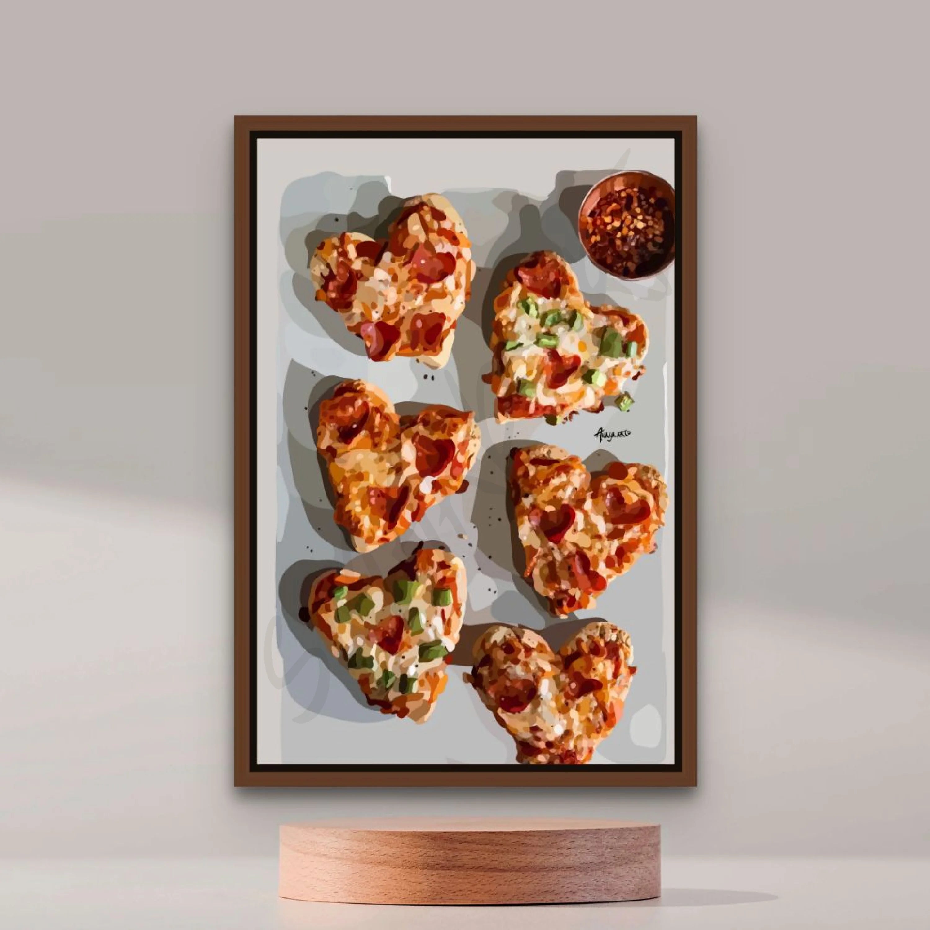 Pizza Love (Smard X Anaya) Wall Art