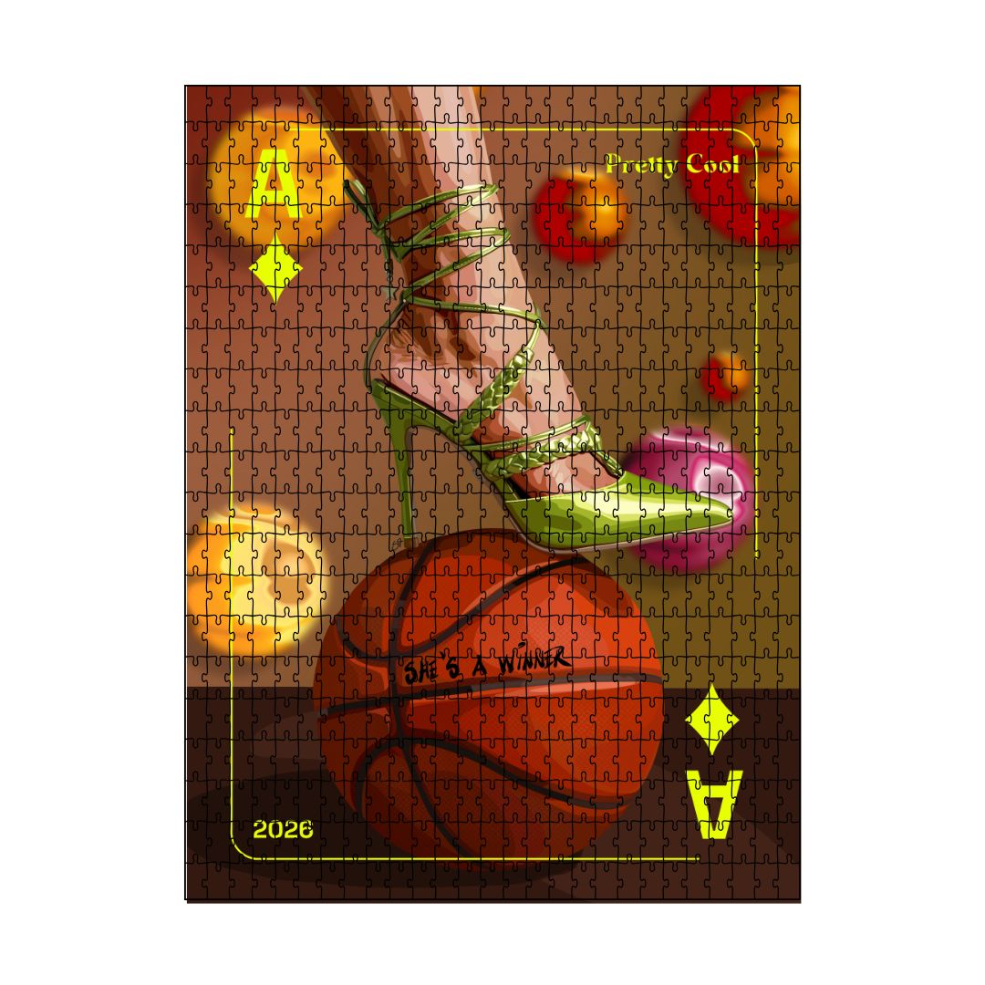 Pretty Cool Puzzle-wall art print featuring decorative artistic design suitable for living rooms, offices, and schools by SmardArt. Elevate your space with Black wall art that speaks to culture, identity, and creativity. At Smard, we celebrate artistry made with melanin, bringing powerful and inspiring designs to life.