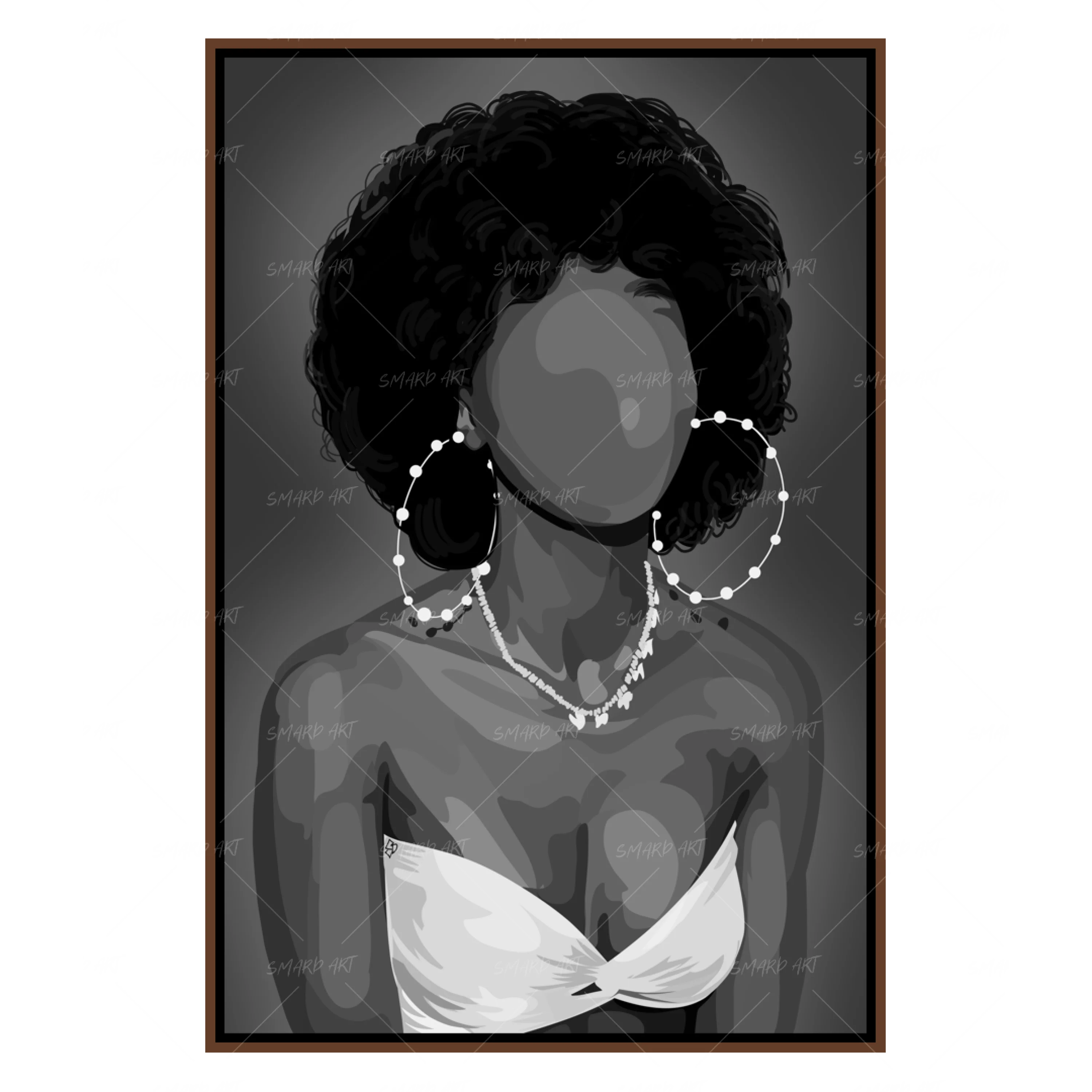 Pretty Fro B&W-Smard