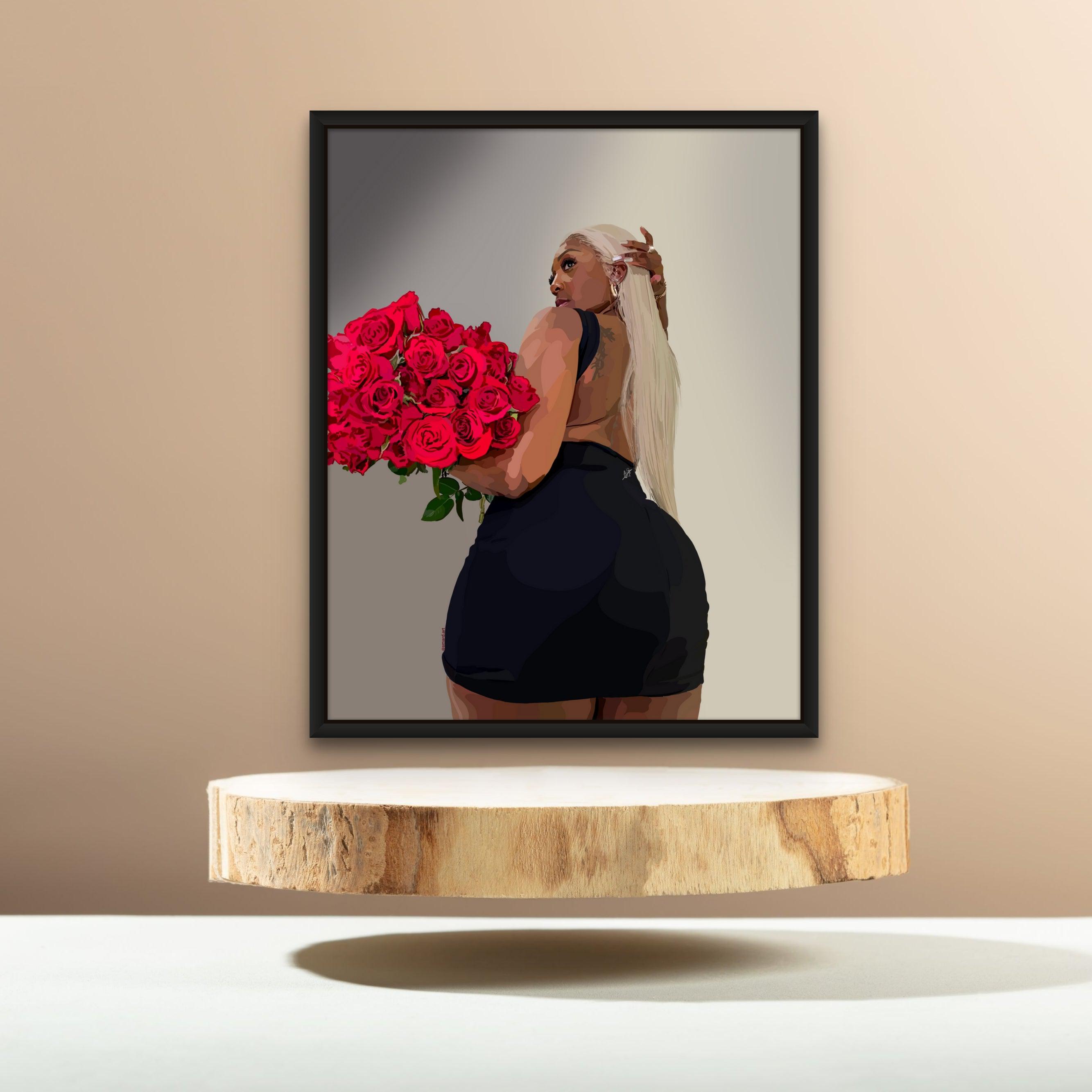Custom Wall Art-wall art print featuring decorative artistic design suitable for living rooms, offices, and schools by SmardArt. Elevate your space with Black wall art that speaks to culture, identity, and creativity. At Smard, we celebrate artistry made with melanin, bringing powerful and inspiring designs to life.