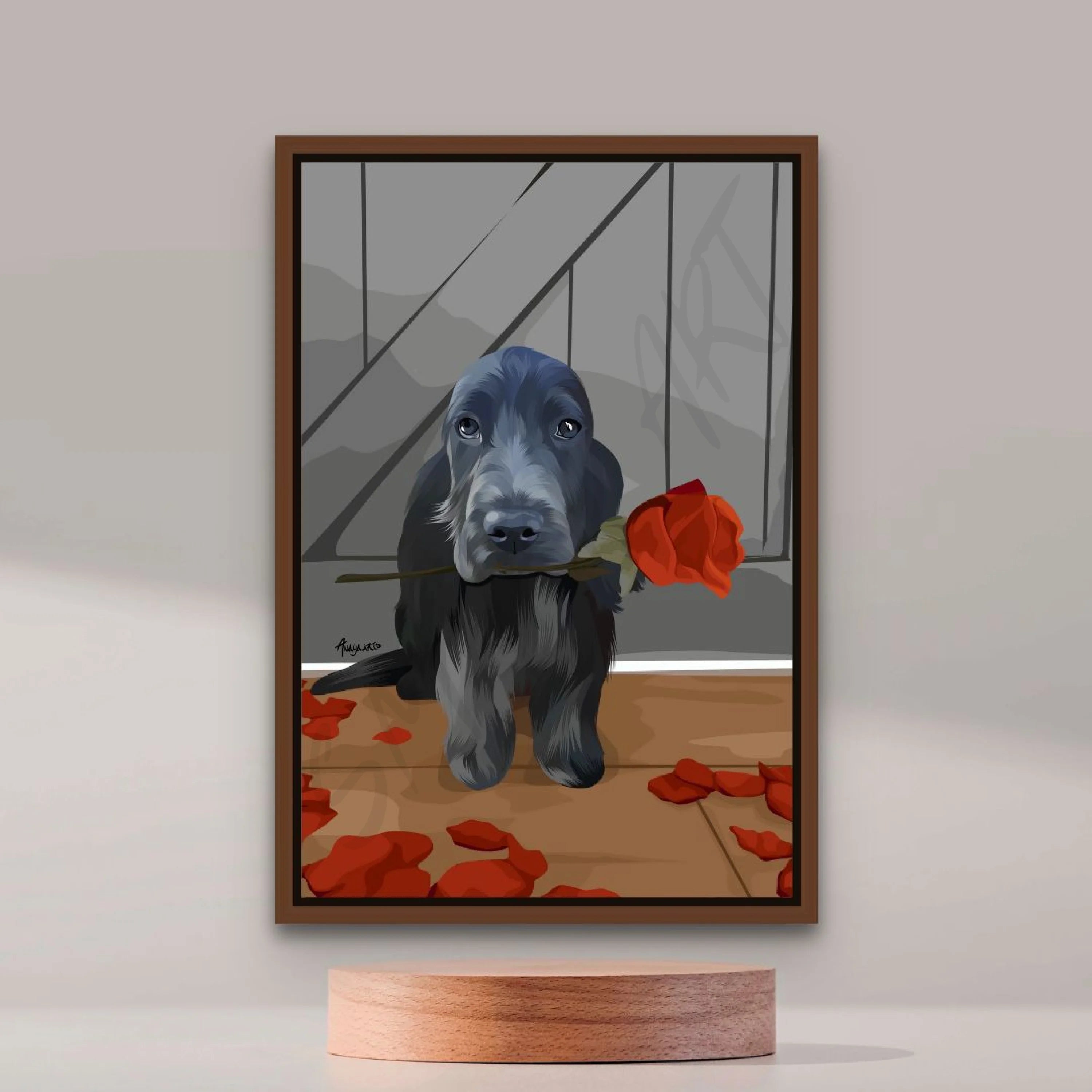 Puppy Valentines Ii (Smard X Anaya) Wall Art