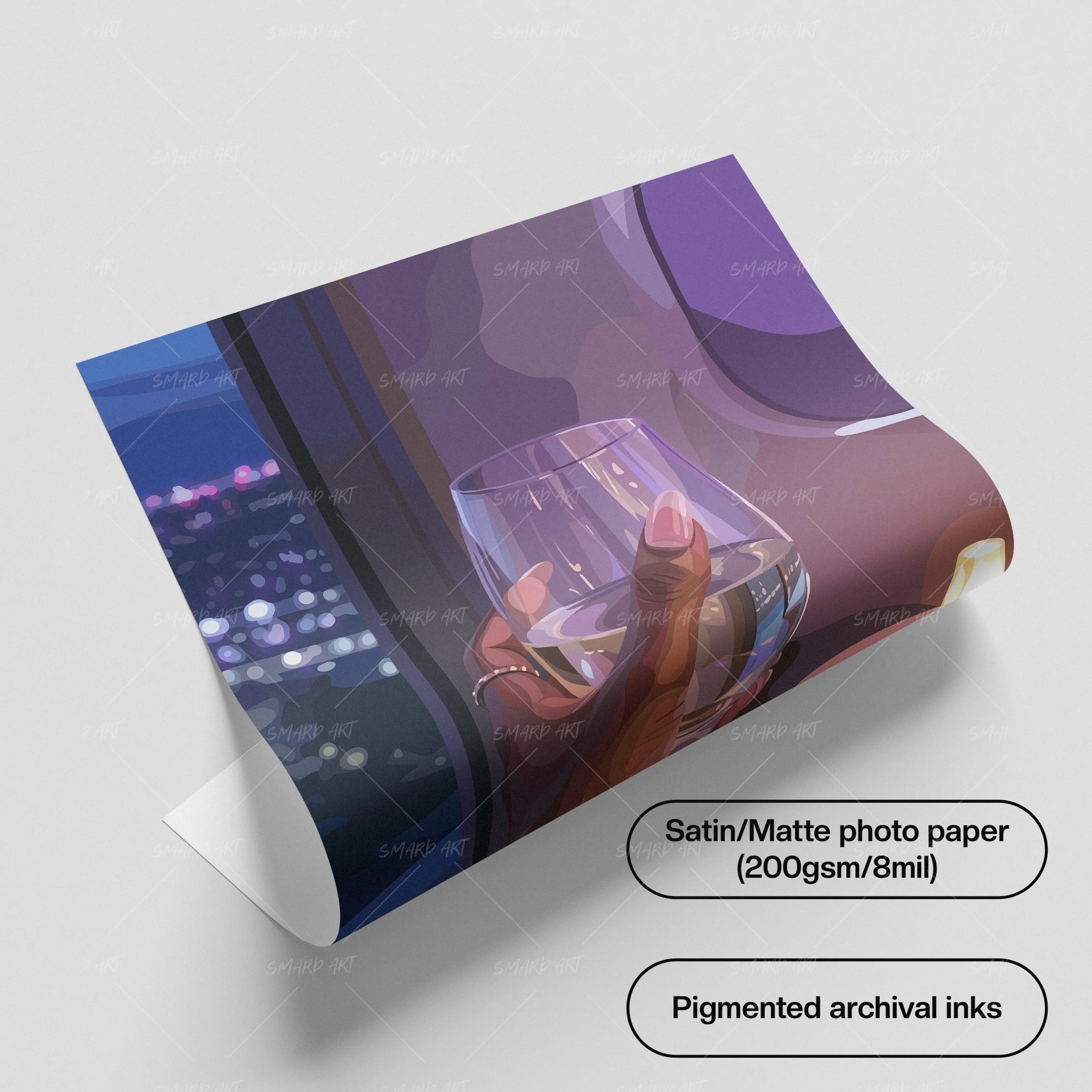 Purple Light & Glass