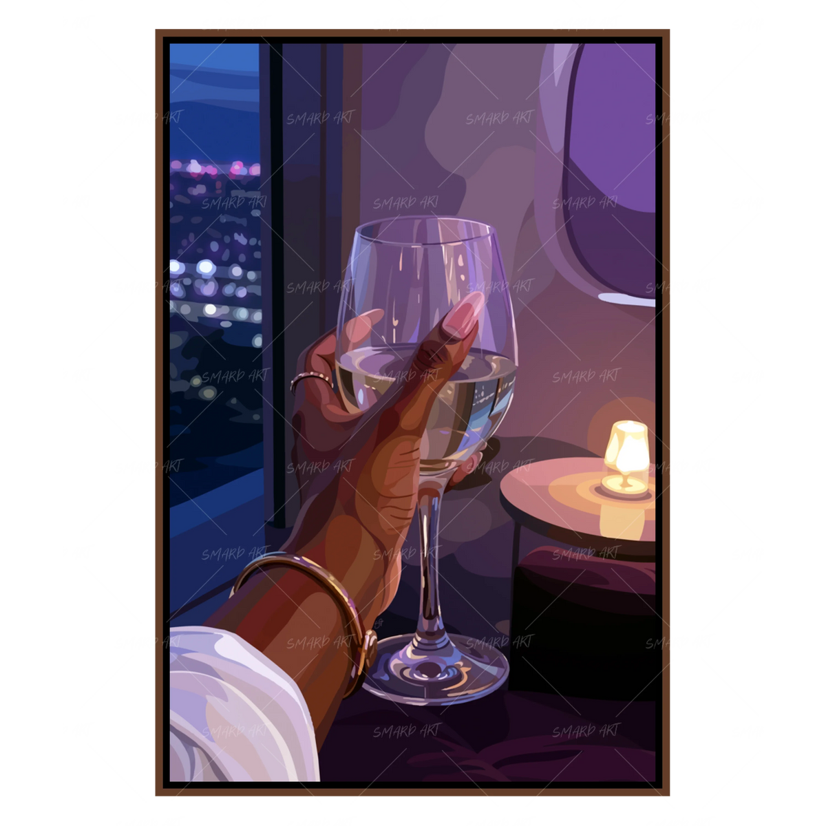 Purple Light & Glass