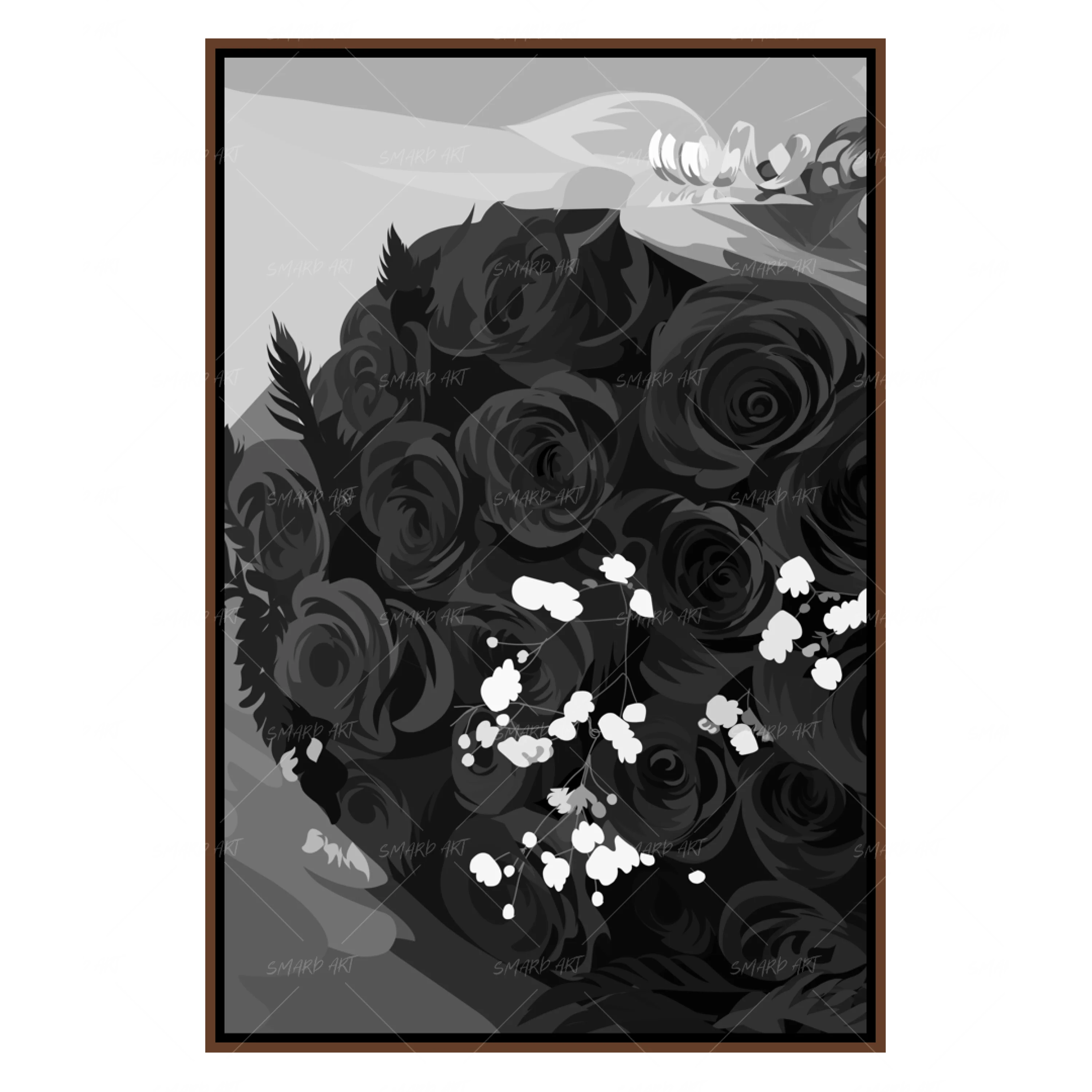 Red Roses B&W-Smard