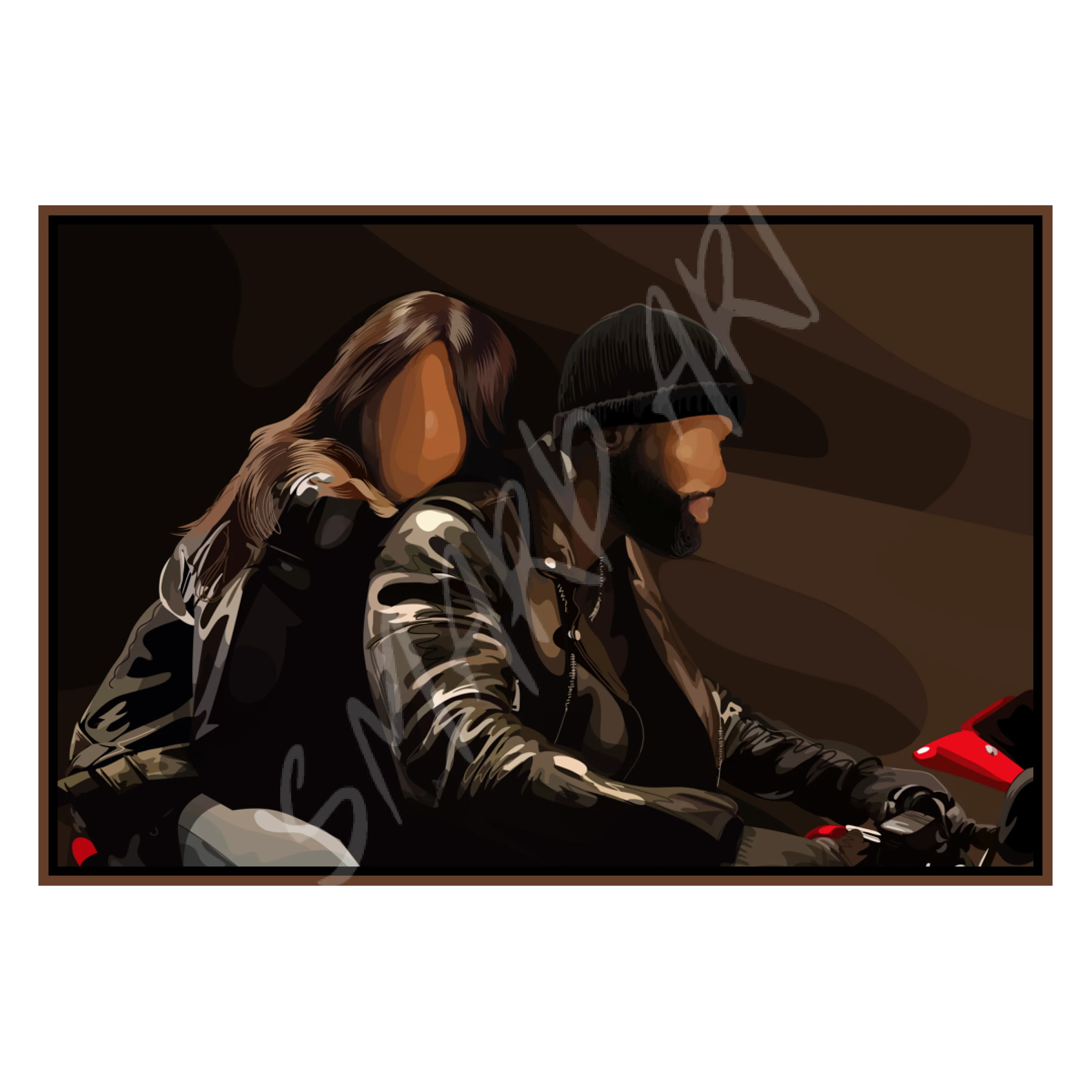 Ride or Die Framed Canvas