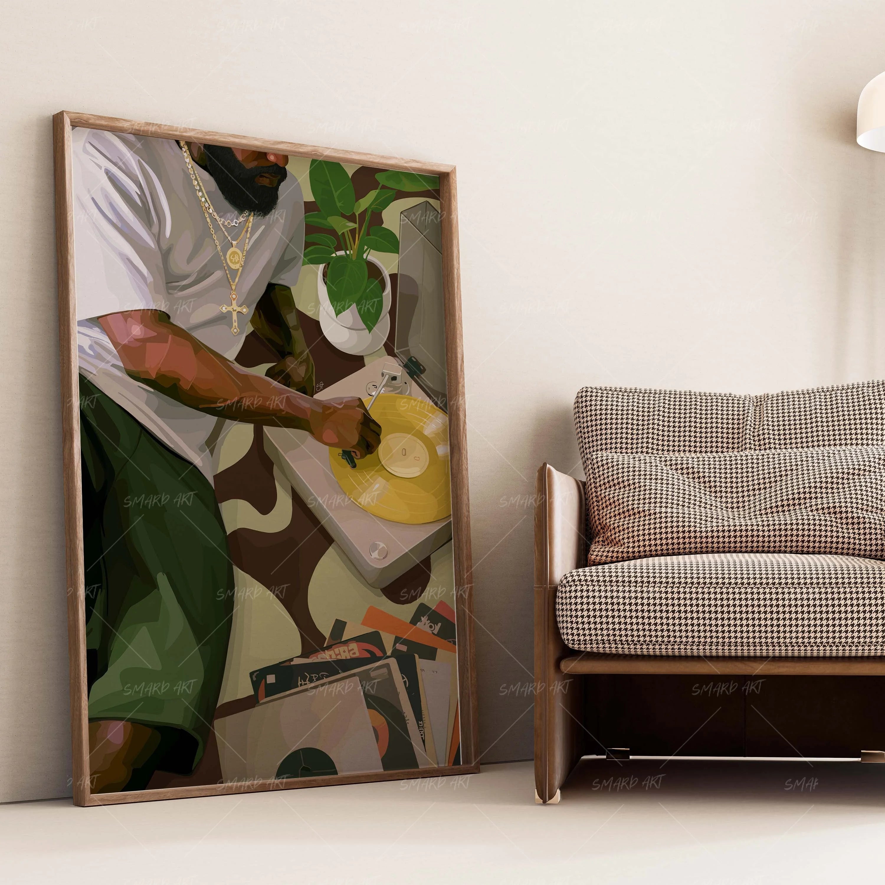 Spin Session-wall art print featuring decorative artistic design suitable for living rooms, offices, and schools by SmardArt. Elevate your space with Black wall art that speaks to culture, identity, and creativity. At Smard, we celebrate artistry made with melanin, bringing powerful and inspiring designs to life.