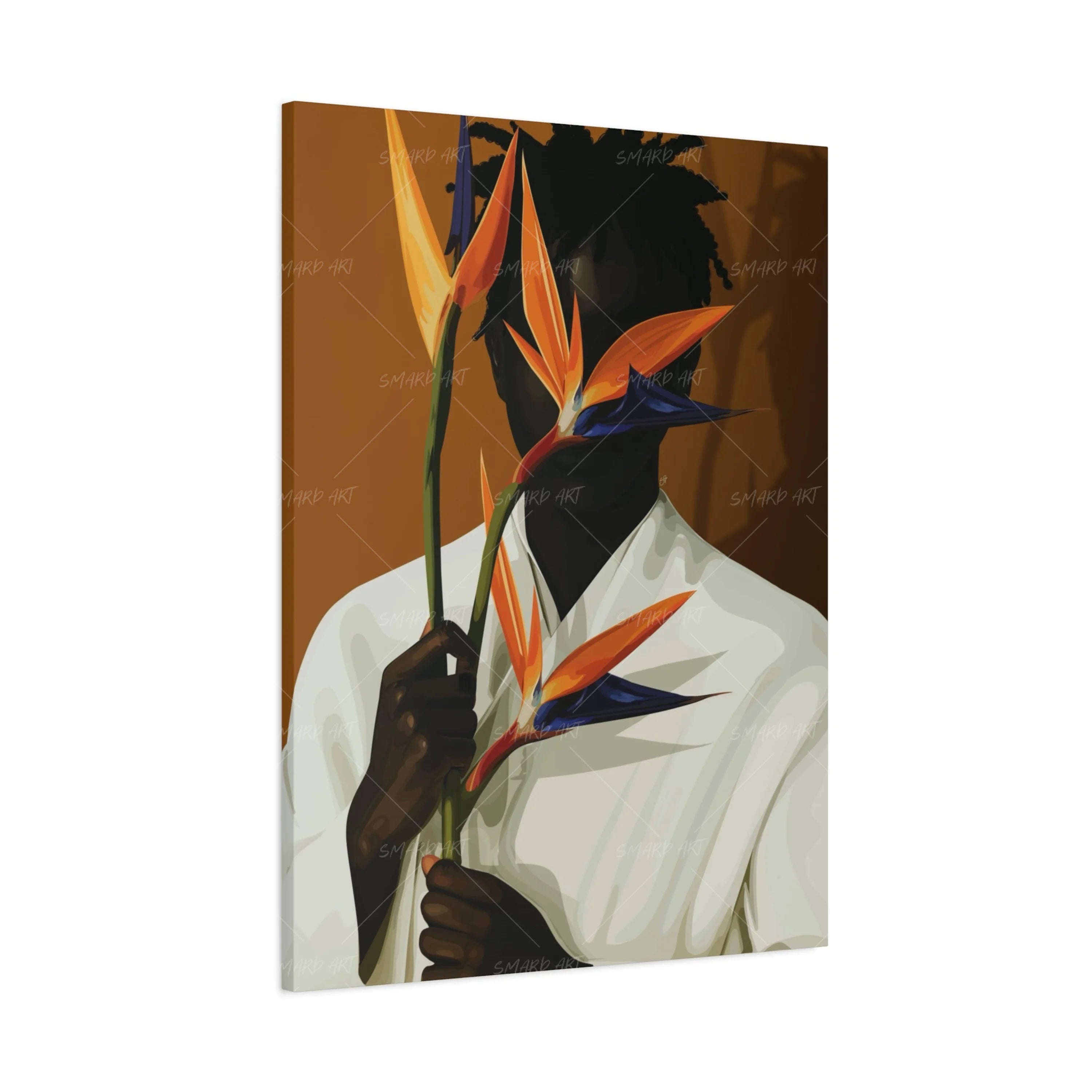 Petal Ivory-wall art print featuring decorative artistic design suitable for living rooms, offices, and schools by SmardArt. Elevate your space with Black wall art that speaks to culture, identity, and creativity. At Smard, we celebrate artistry made with melanin, bringing powerful and inspiring designs to life.