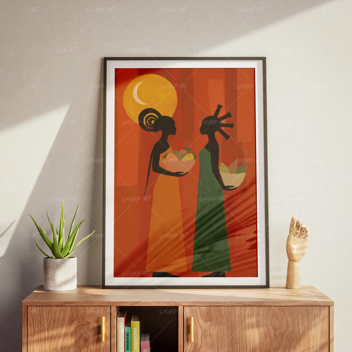 Sister Season-wall art print featuring decorative artistic design suitable for living rooms, offices, and schools by SmardArt. Elevate your space with Black wall art that speaks to culture, identity, and creativity. At Smard, we celebrate artistry made with melanin, bringing powerful and inspiring designs to life.