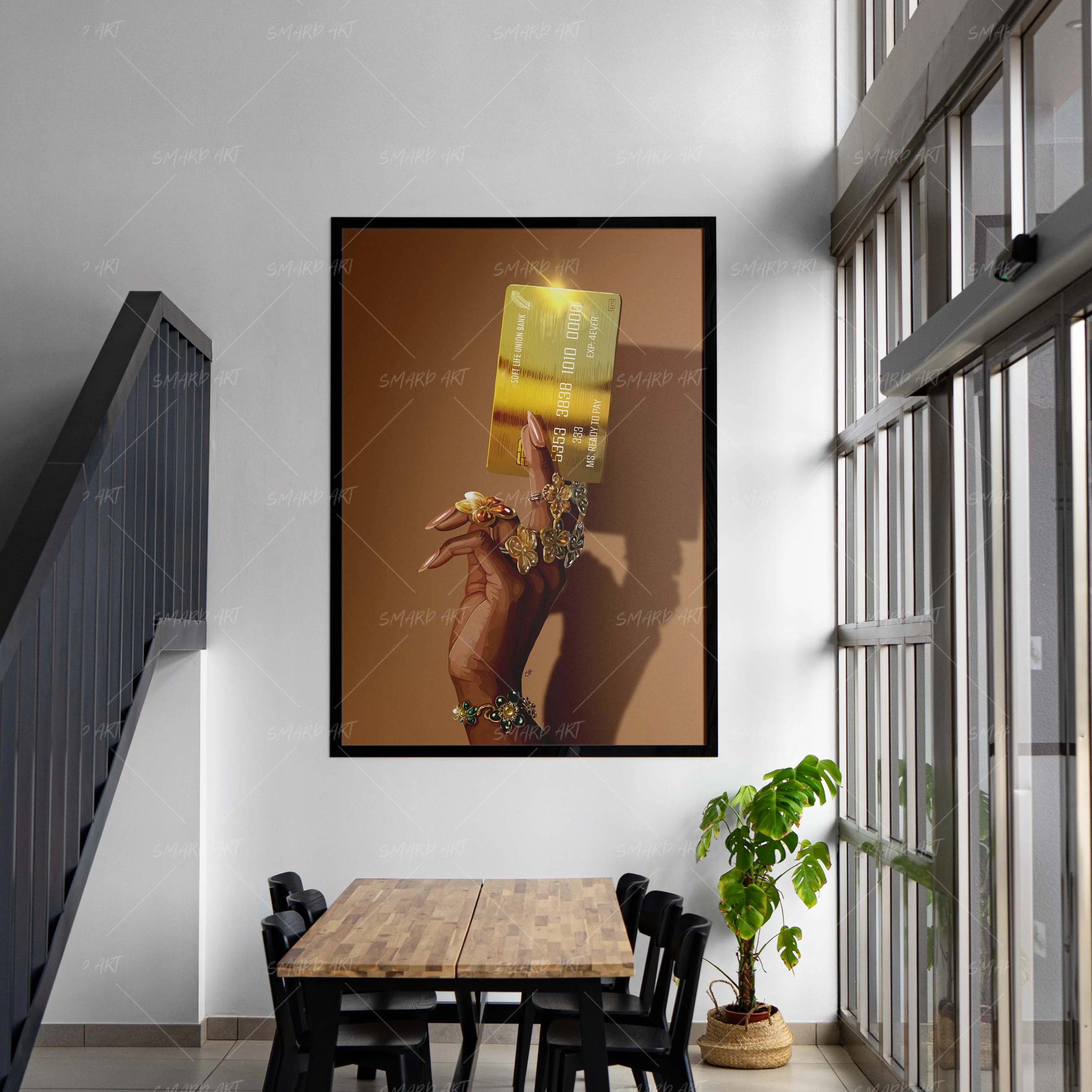 Tap Tap Baby-wall art print featuring decorative artistic design suitable for living rooms, offices, and schools by SmardArt. Elevate your space with Black wall art that speaks to culture, identity, and creativity. At Smard, we celebrate artistry made with melanin, bringing powerful and inspiring designs to life.