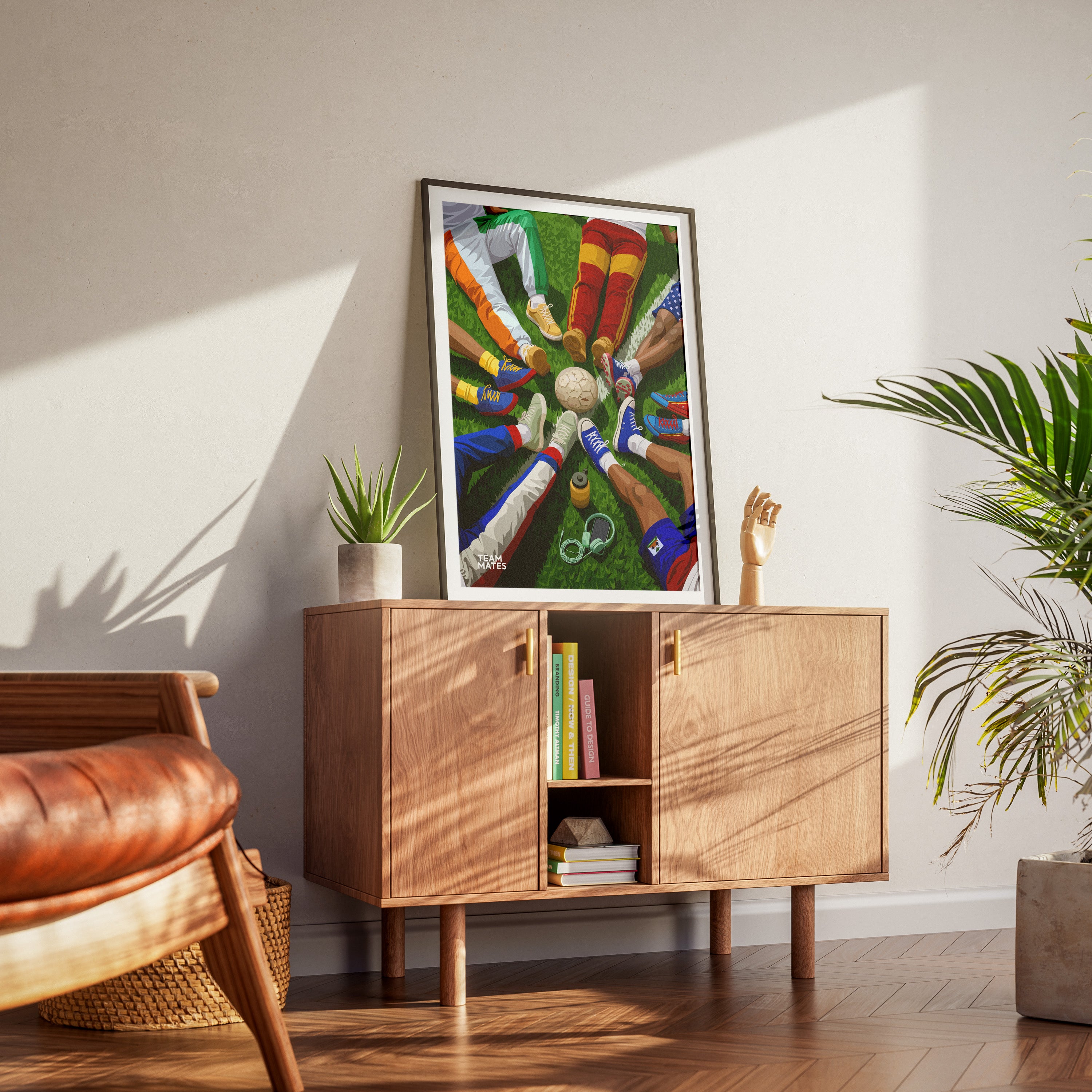 Team Mates-wall art print featuring decorative artistic design suitable for living rooms, offices, and schools by SmardArt. Elevate your space with Black wall art that speaks to culture, identity, and creativity. At Smard, we celebrate artistry made with melanin, bringing powerful and inspiring designs to life.