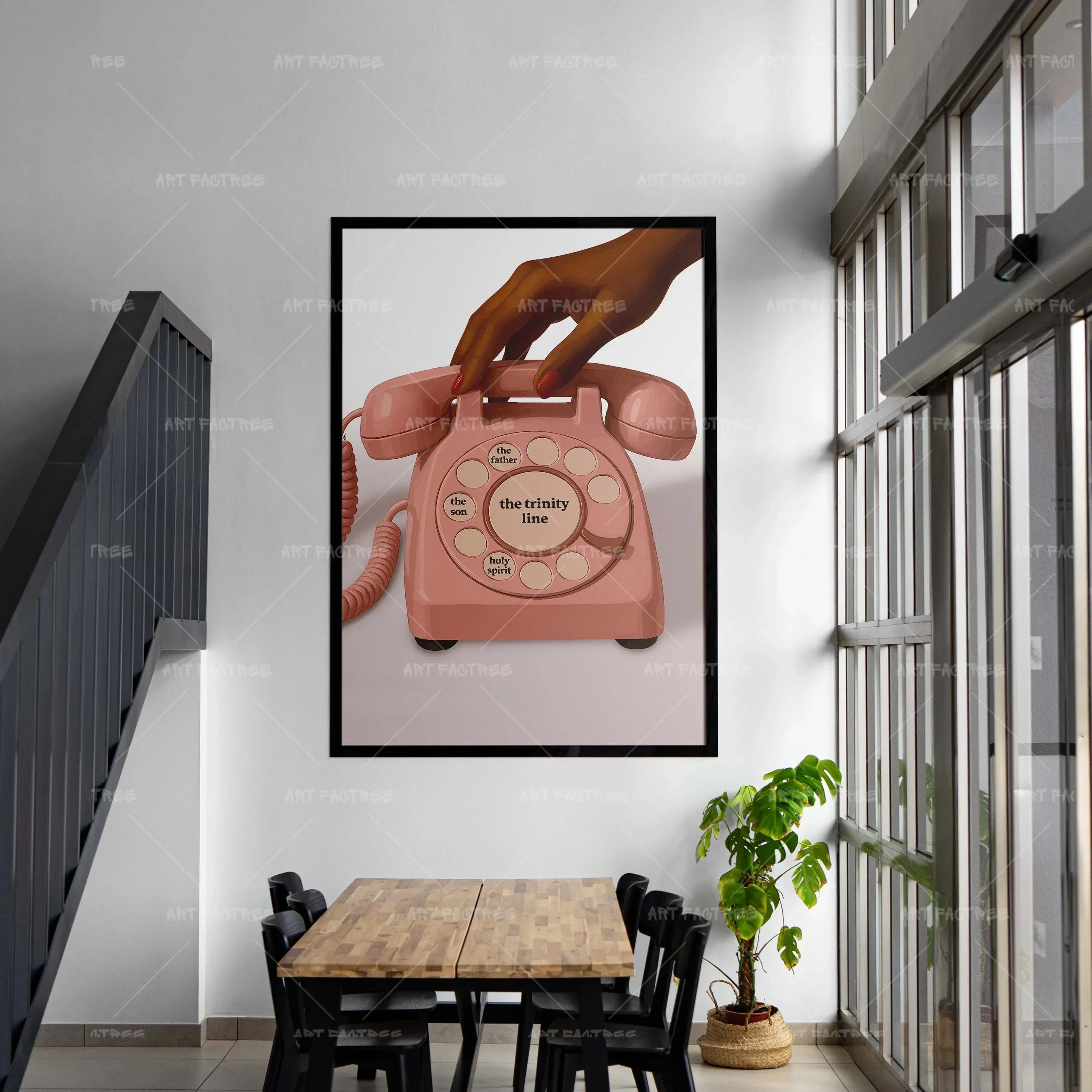 The Trinity Line (Smard X Anaya)-wall art print featuring decorative artistic design suitable for living rooms, offices, and schools by SmardArt. Elevate your space with Black wall art that speaks to culture, identity, and creativity. At Smard, we celebrate artistry made with melanin, bringing powerful and inspiring designs to life.