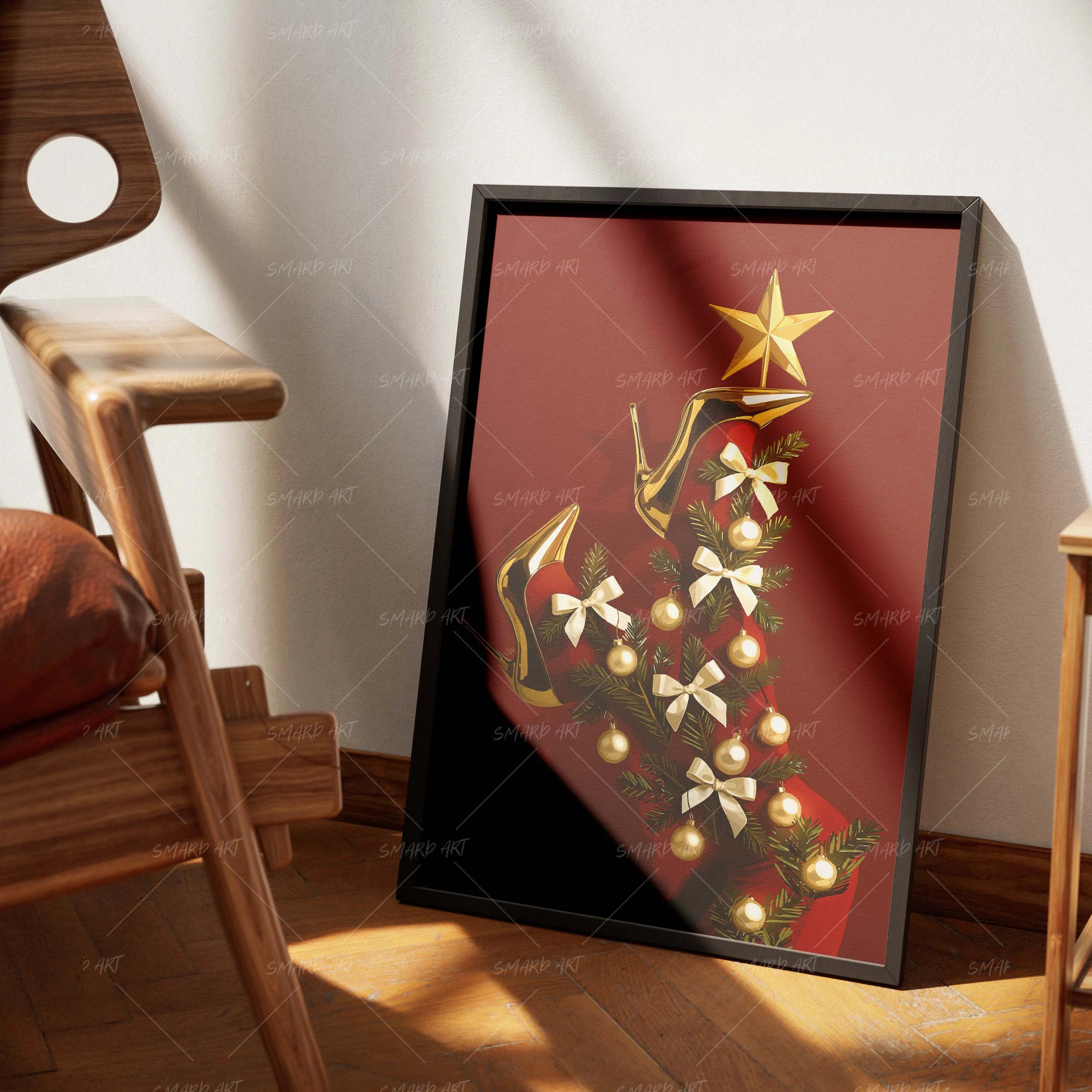 Twinkled Grace-wall art print featuring decorative artistic design suitable for living rooms, offices, and schools by SmardArt. Elevate your space with Black wall art that speaks to culture, identity, and creativity. At Smard, we celebrate artistry made with melanin, bringing powerful and inspiring designs to life.