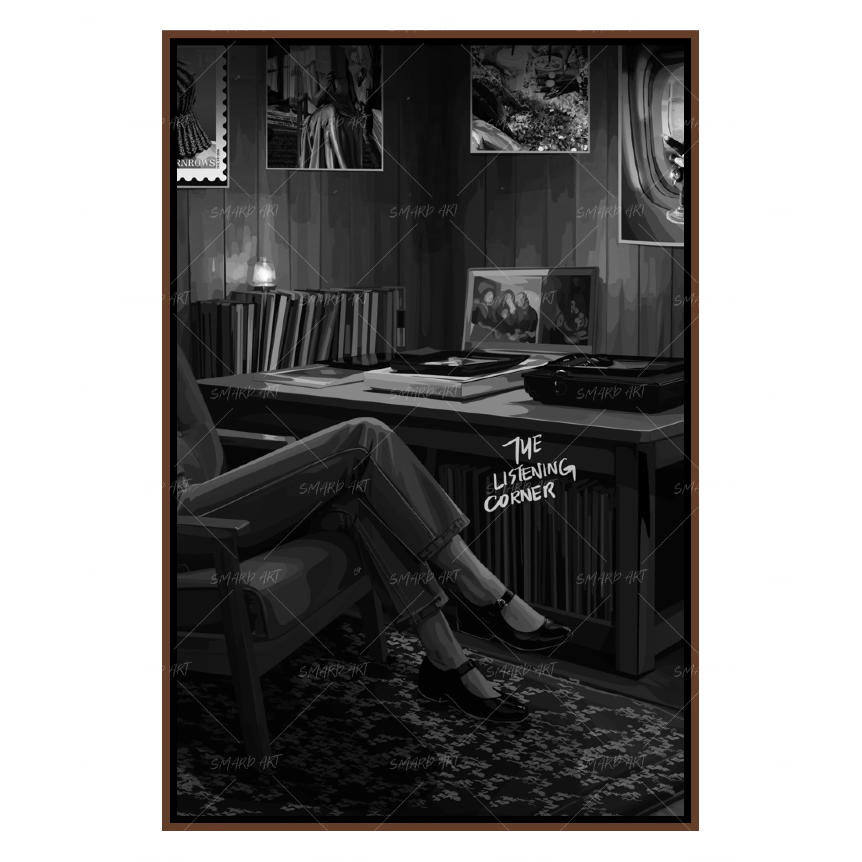 The Listening Corner (B/W)