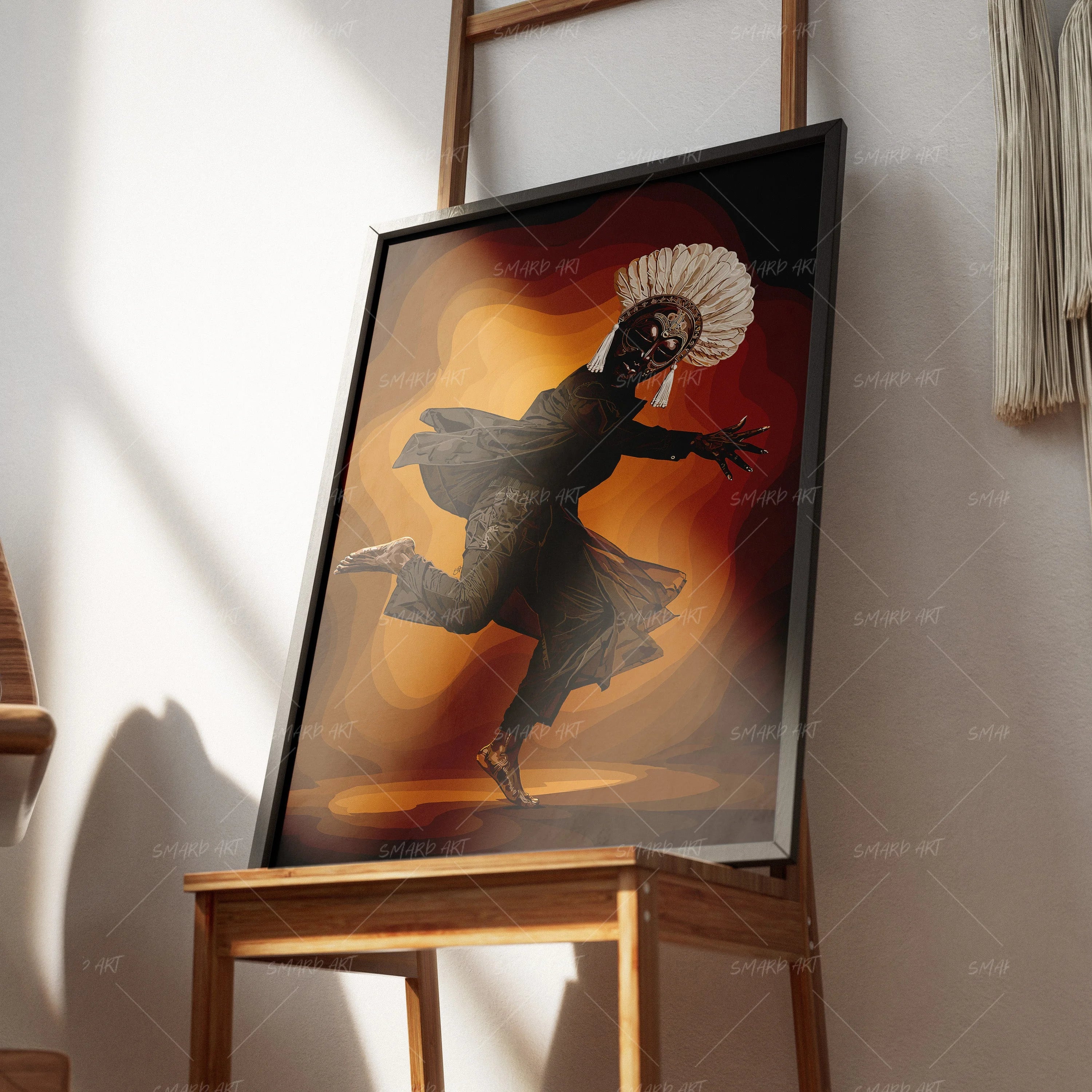 The Hidden Tempo-wall art print featuring decorative artistic design suitable for living rooms, offices, and schools by SmardArt. Elevate your space with Black wall art that speaks to culture, identity, and creativity. At Smard, we celebrate artistry made with melanin, bringing powerful and inspiring designs to life.