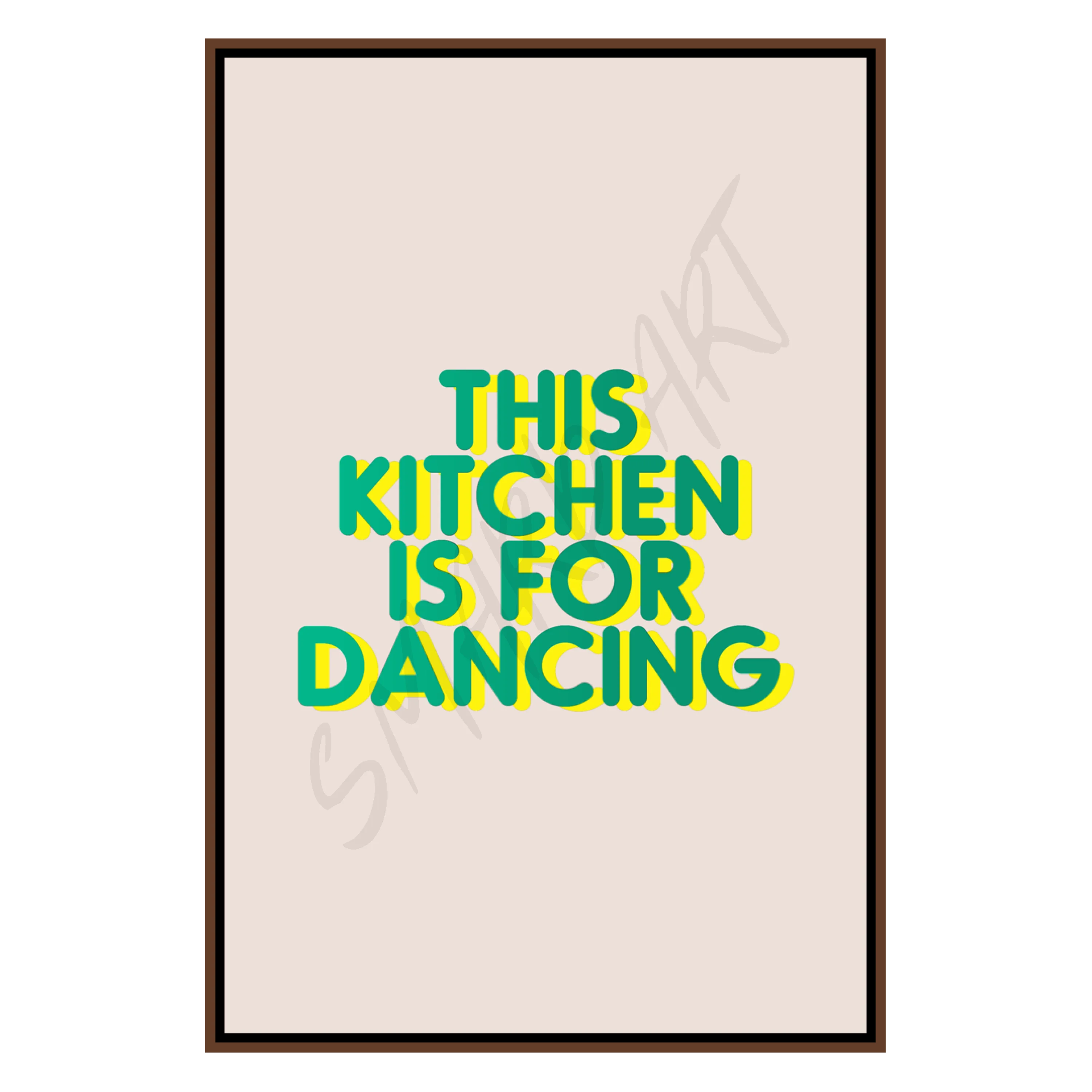 This kitchen is for dancing  (Smard X Anaya)